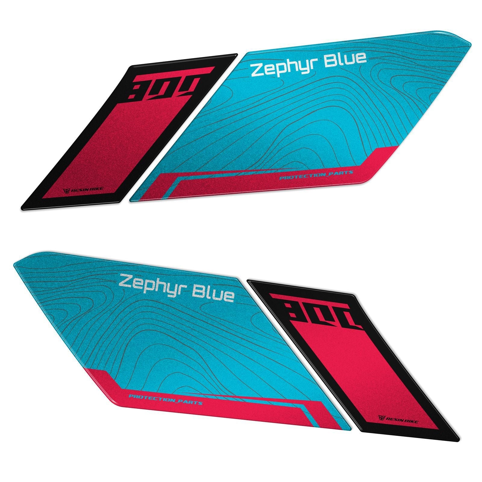 Resin Bike 3D Motorcycle Stickers - Tank Pad | CFMoto 800MT-X 2025>2026 RB-1000798100004 - Pyramid Motorcycle Accessories