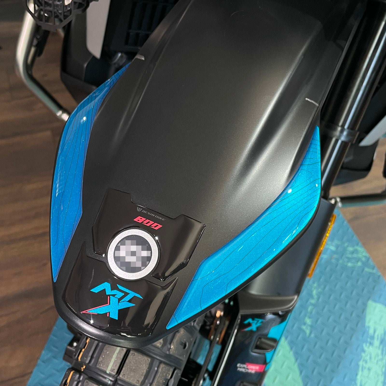 Resin Bike 3D Motorcycle Stickers - Front Fender | CFMoto 800MT-X 2025>2026 - Pyramid Motorcycle Accessories
