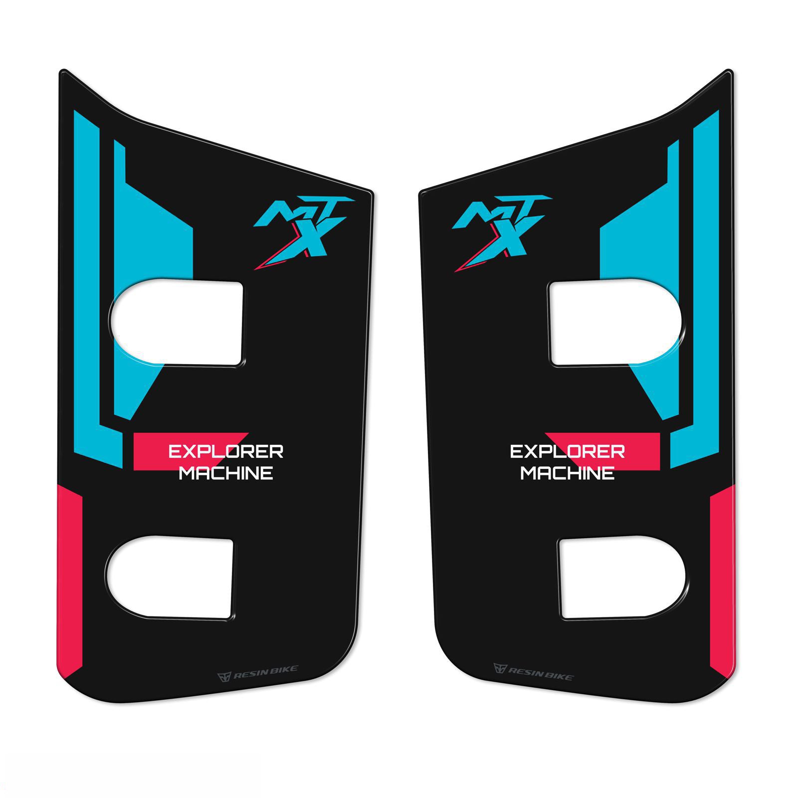Resin Bike 3D Motorcycle Stickers - Side Panels | CFMoto 800MT-X 2025>2026 - Pyramid Motorcycle Accessories