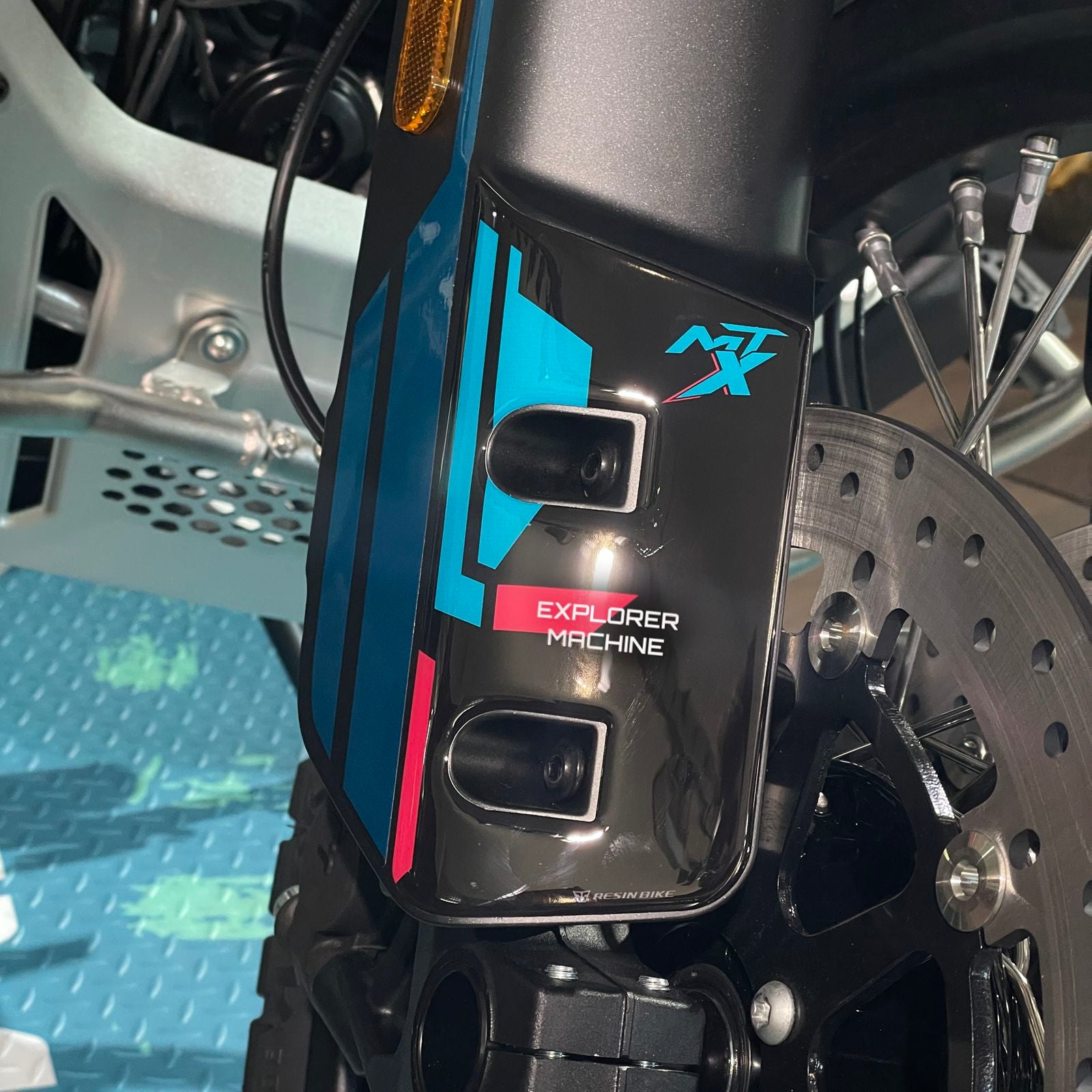 Resin Bike 3D Motorcycle Stickers - Side Panels | CFMoto 800MT-X 2025>2026 RB-1000798300008 - Pyramid Motorcycle Accessories
