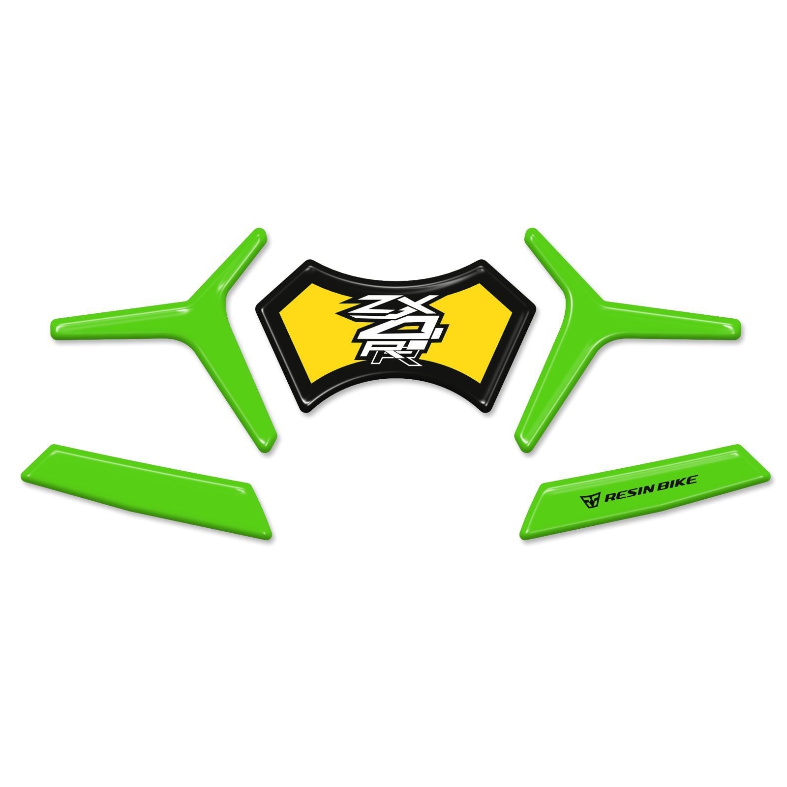 Resin Bike 3D Motorcycle Stickers - Top Yoke | Kawasaki Ninja ZX-4RR 2025>Current - Pyramid Motorcycle Accessories