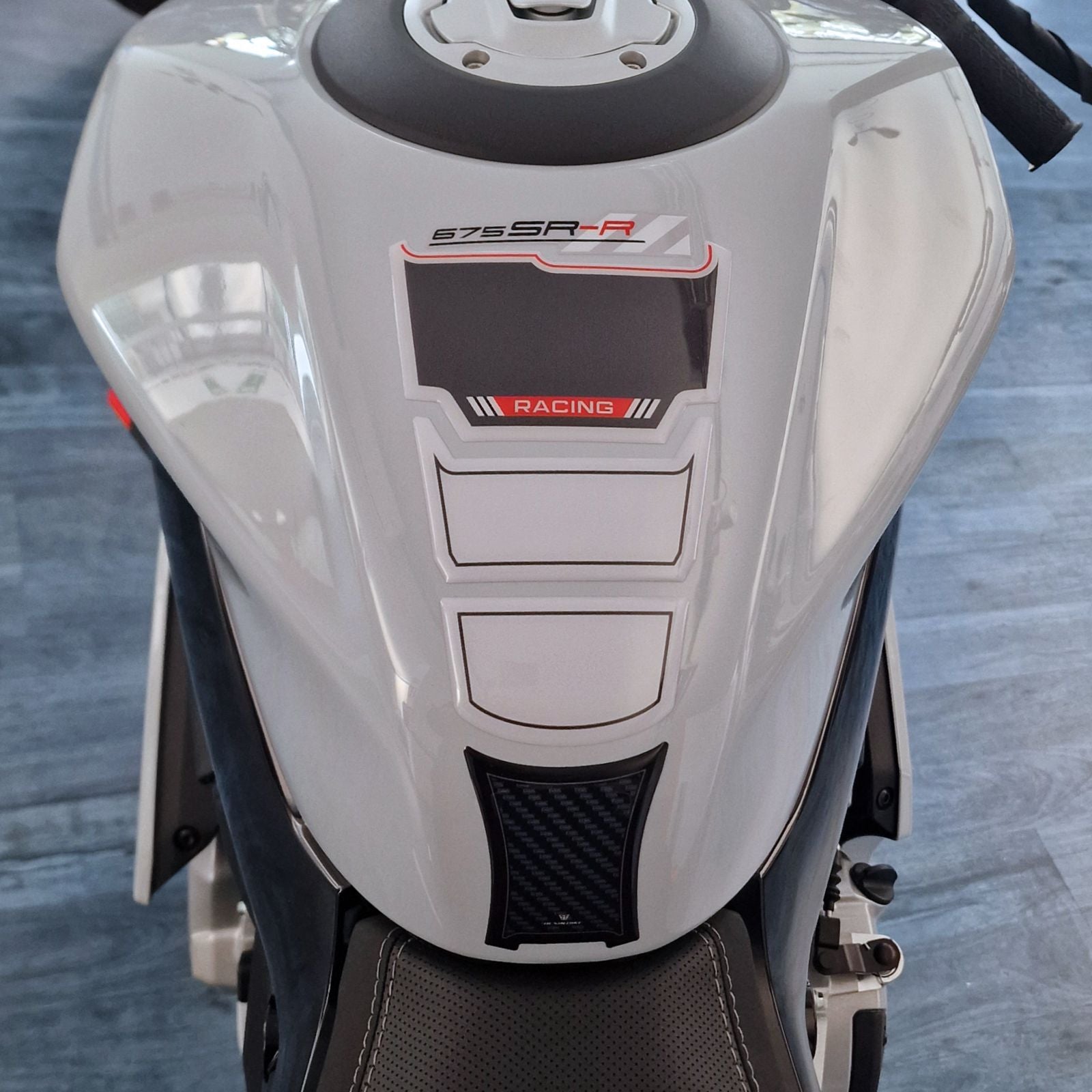 Resin Bike 3D Motorcycle Stickers - Tank Pad | CFMoto 675SR-R 2025>2026 - Pyramid Motorcycle Accessories