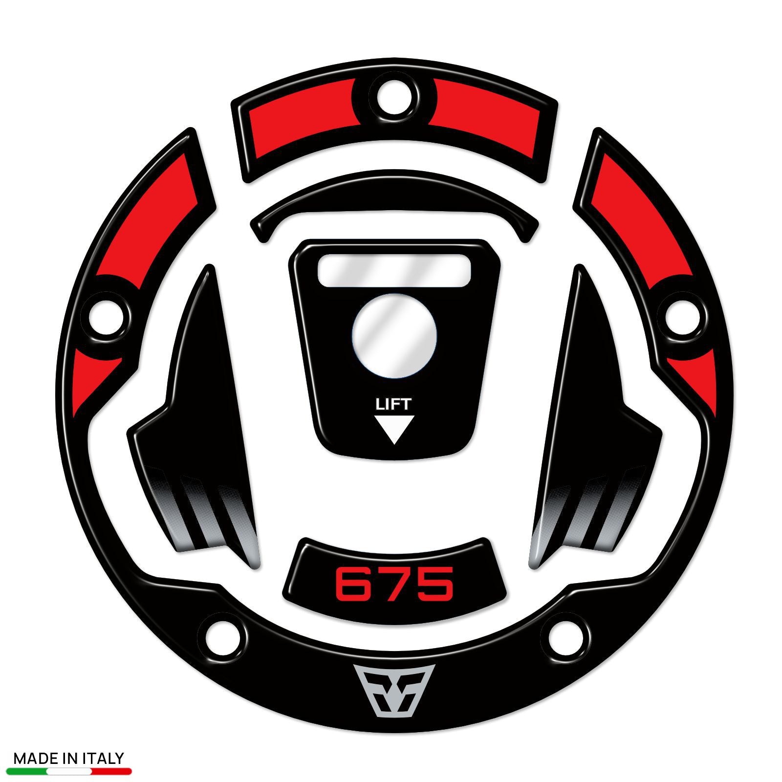 Resin Bike 3D Motorcycle Stickers - Fuel Cap | CFMoto 675SR-R 2025>2026 - Pyramid Motorcycle Accessories