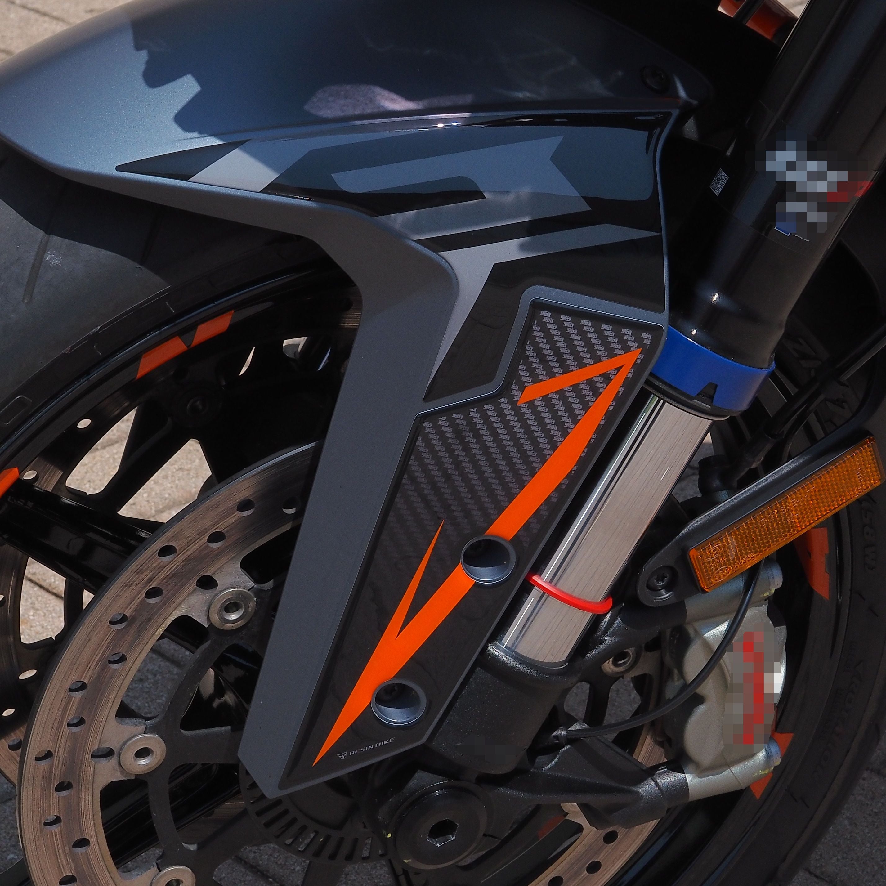 Resin Bike 3D Motorcycle Stickers - Front Fender | KTM Super Duke 1290 GT 2019>2024 - Pyramid Motorcycle Accessories