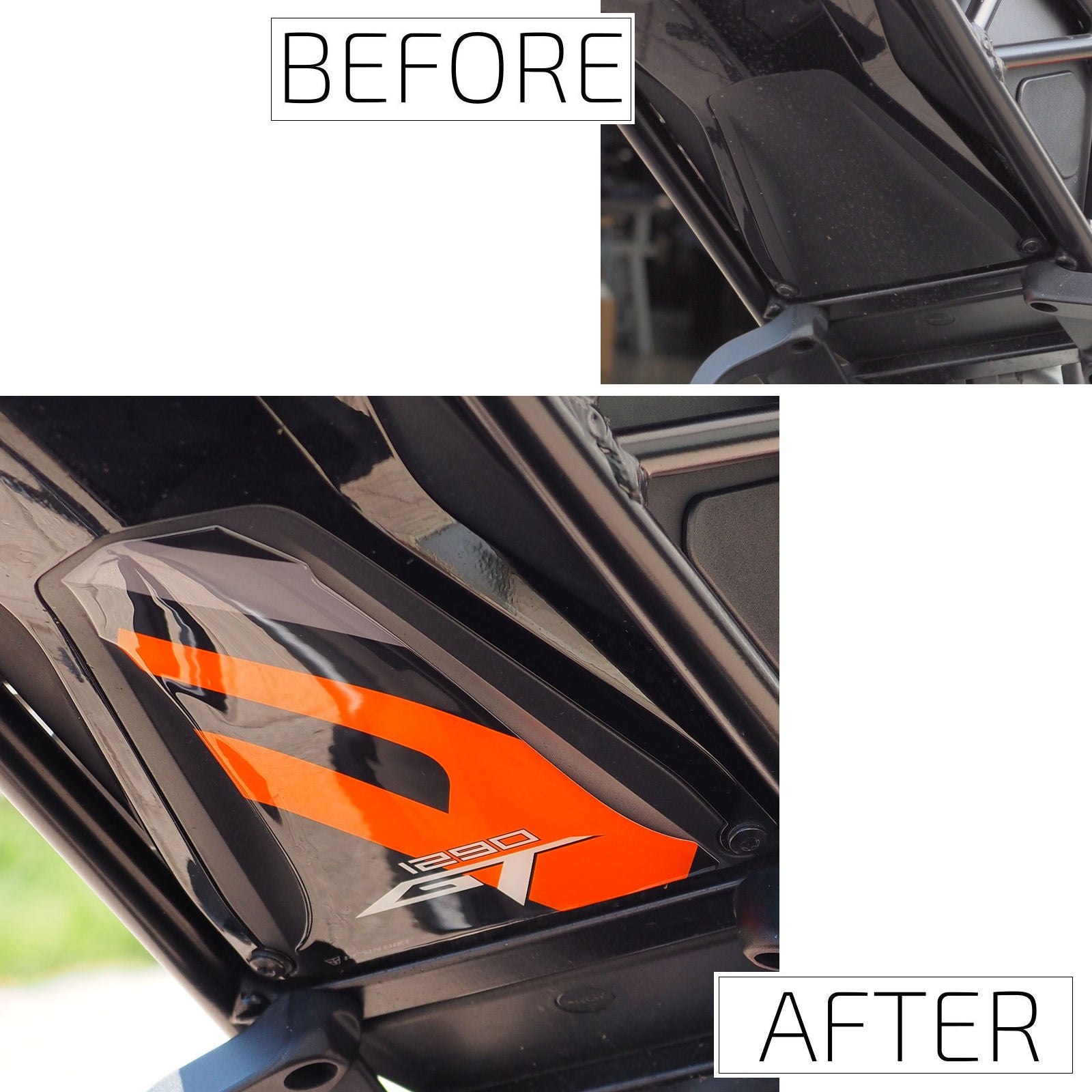 Resin Bike 3D Motorcycle Stickers - Front Fender | KTM Super Duke 1290 GT 2019>2024 RB-1000800400009 - Pyramid Motorcycle Accessories