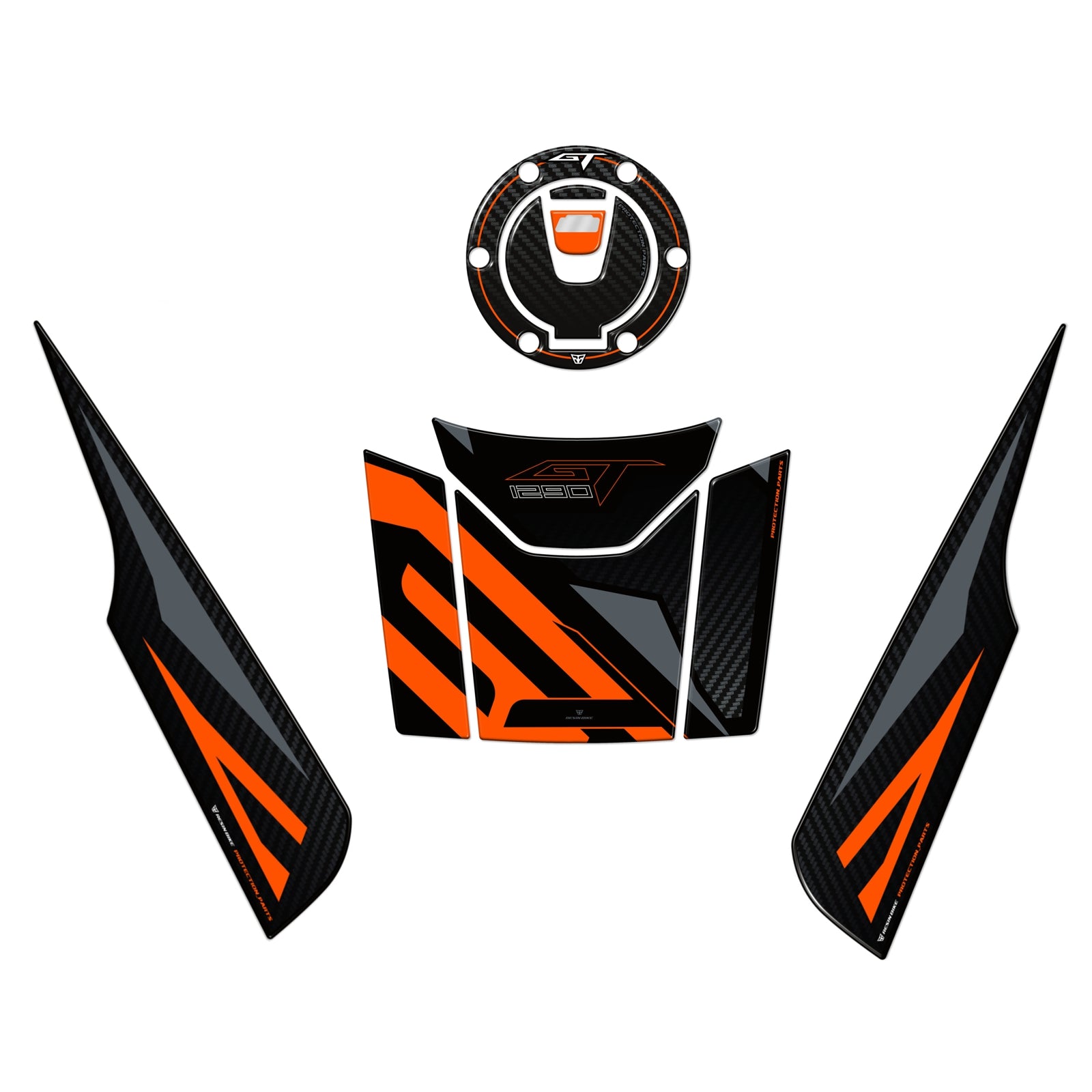 Resin Bike 3D Motorcycle Stickers - Basic Kit | KTM Super Duke 1290 GT 2019>2024 - Pyramid Motorcycle Accessories