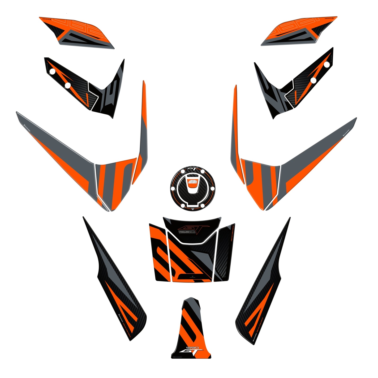 Resin Bike 3D Motorcycle Stickers - Full Kit | KTM Super Duke 1290 GT 2019>2024 - Pyramid Motorcycle Accessories