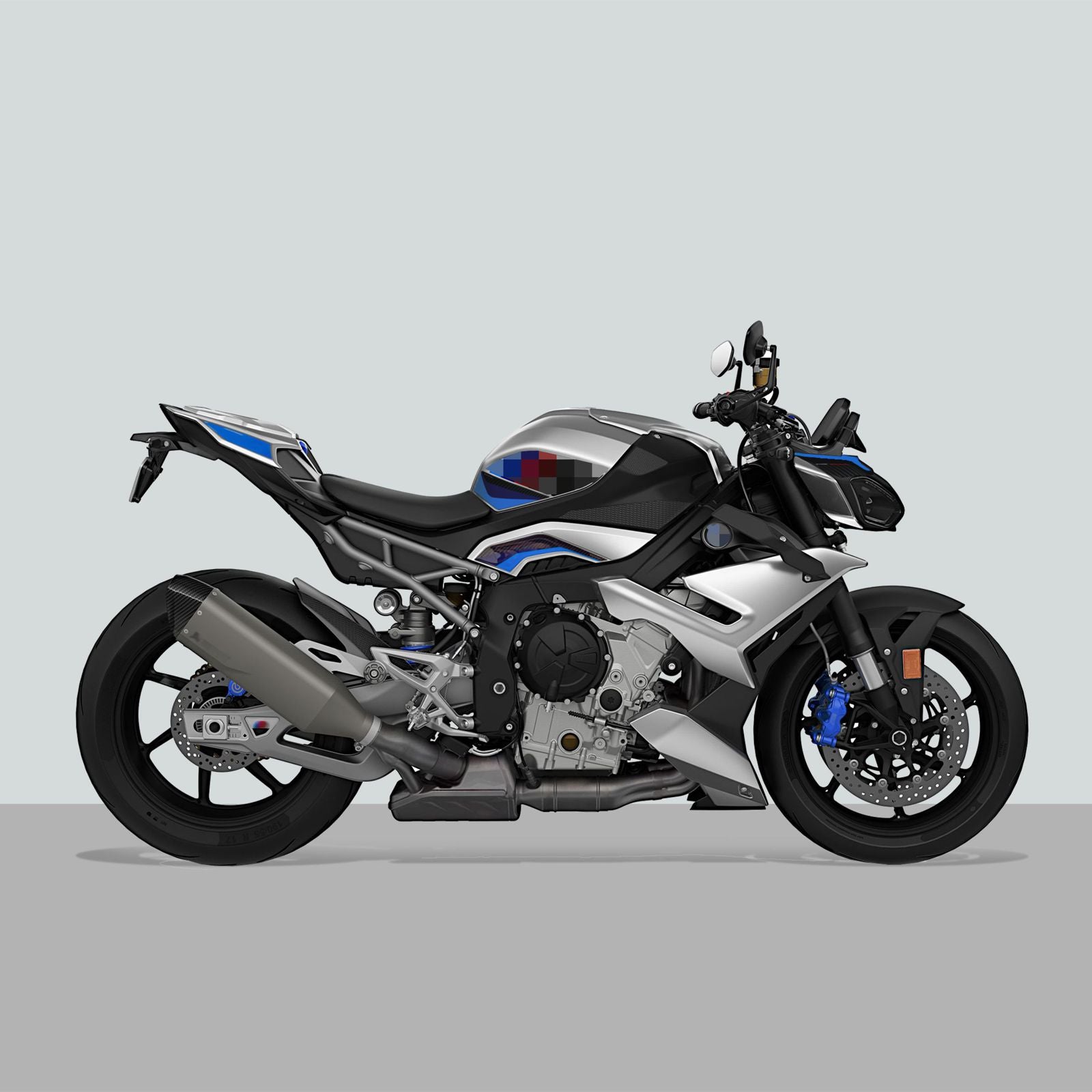 Resin Bike 3D Motorcycle Stickers - Basic Kit | BMW S 1000 R / M 1000 R 2021>2026 - Pyramid Motorcycle Accessories