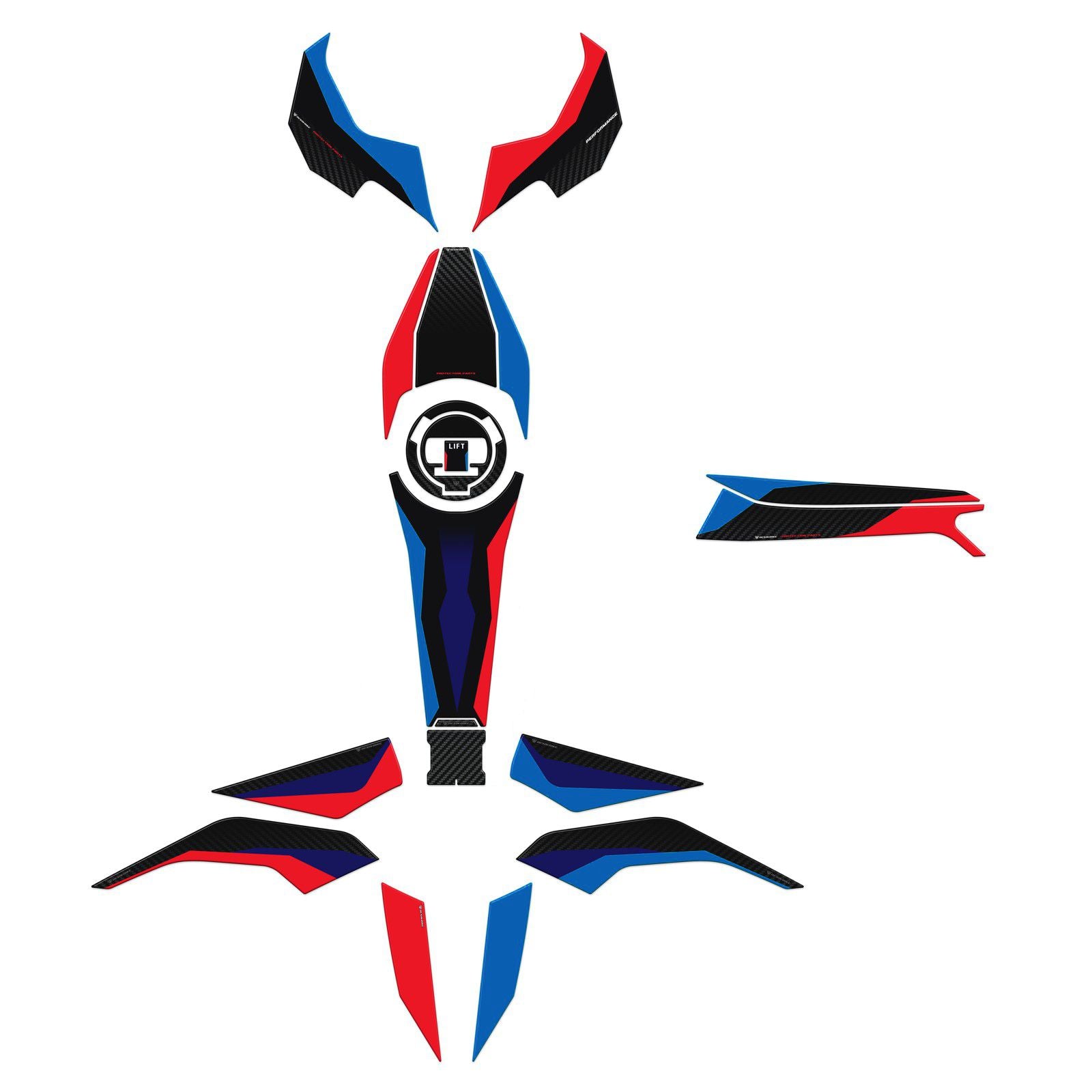 Resin Bike 3D Motorcycle Stickers - Full Kit | BMW S 1000 R / M 1000 R 2025>2026 - Pyramid Motorcycle Accessories