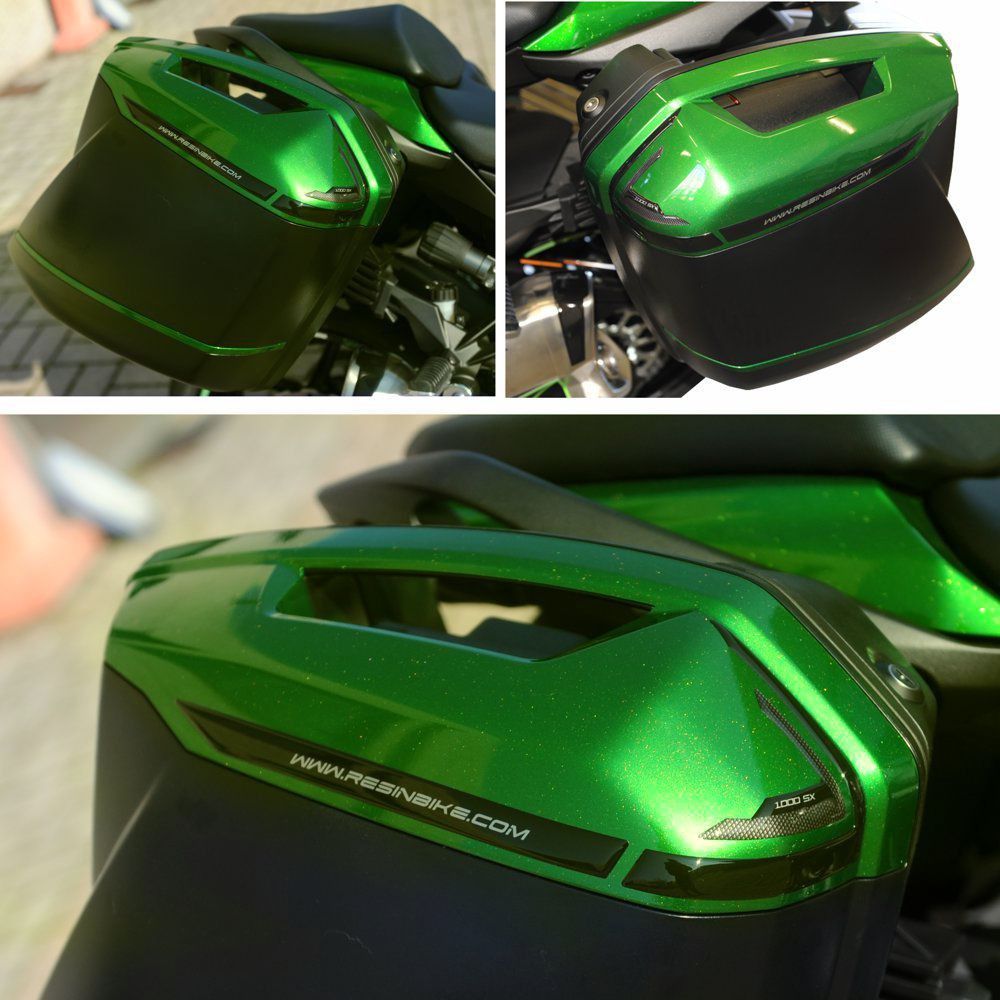Resin Bike 3D Motorcycle Stickers - Panniers | Kawasaki Z 1000 SX 2018>2024 - Pyramid Motorcycle Accessories