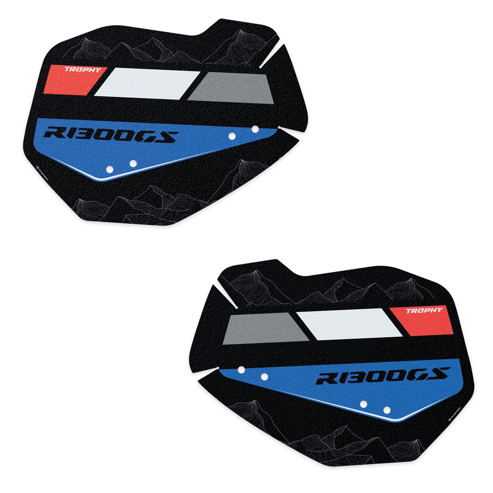 Resin Bike Crystal Motorcycle Protection Stickers - Panniers | BMW R 1300 GS 2023>2026 RB-1000805000006 - Pyramid Motorcycle Accessories