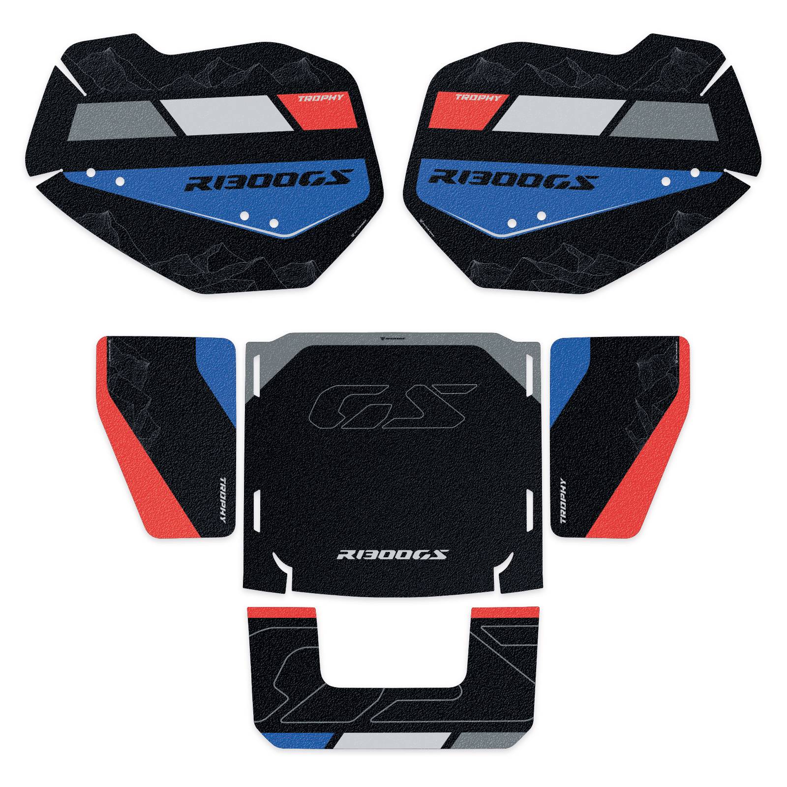 Resin Bike Crystal Motorcycle Protection Stickers - Panniers | BMW R 1300 GS 2023>2026 RB-1000803800004 - Pyramid Motorcycle Accessories