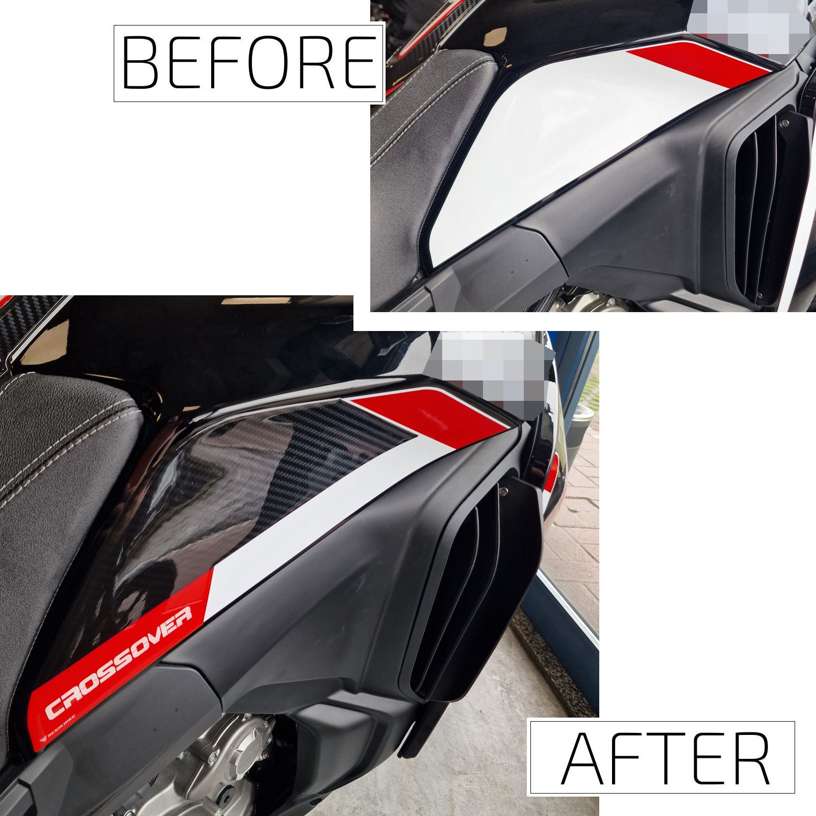 Resin Bike 3D Motorcycle Stickers - Tank Sides | Moto Morini X-Cape 1200 2025>2026 - Pyramid Motorcycle Accessories