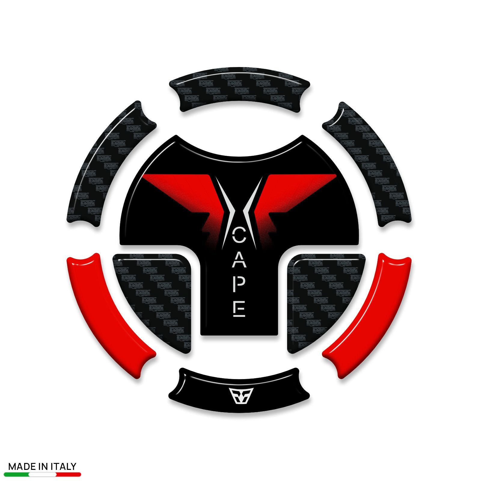 Resin Bike 3D Motorcycle Stickers - Fuel Cap | Moto Morini X-Cape 1200 2025>2026 - Pyramid Motorcycle Accessories