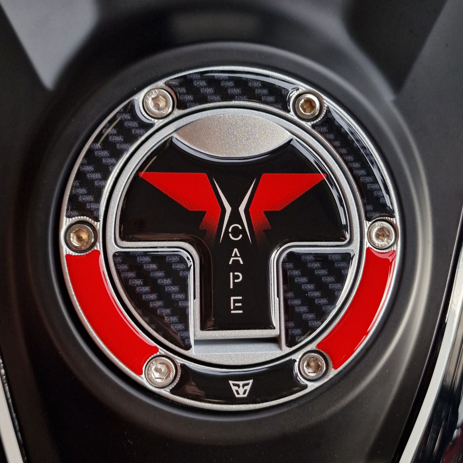 Resin Bike 3D Motorcycle Stickers - Fuel Cap | Moto Morini X-Cape 1200 2025>2026 - Pyramid Motorcycle Accessories