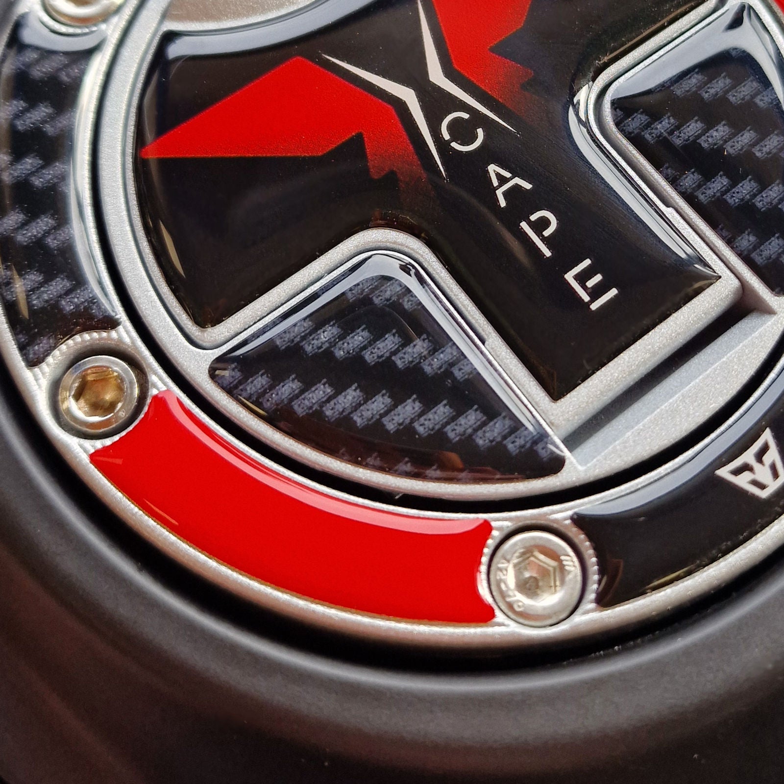 Resin Bike 3D Motorcycle Stickers - Fuel Cap | Moto Morini X-Cape 1200 2025>2026 - Pyramid Motorcycle Accessories