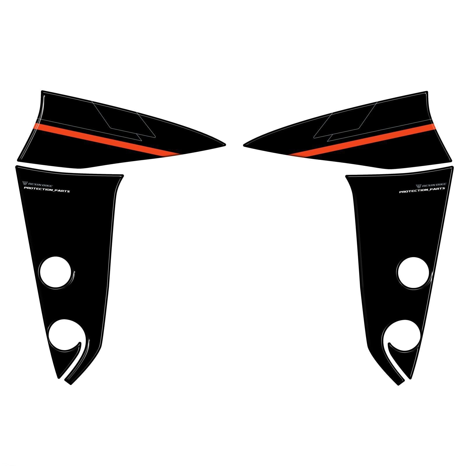 Resin Bike 3D Motorcycle Stickers - Side Panels | Yamaha Tracer 7 2025>2026 RB-1000809300003 - Pyramid Motorcycle Accessories