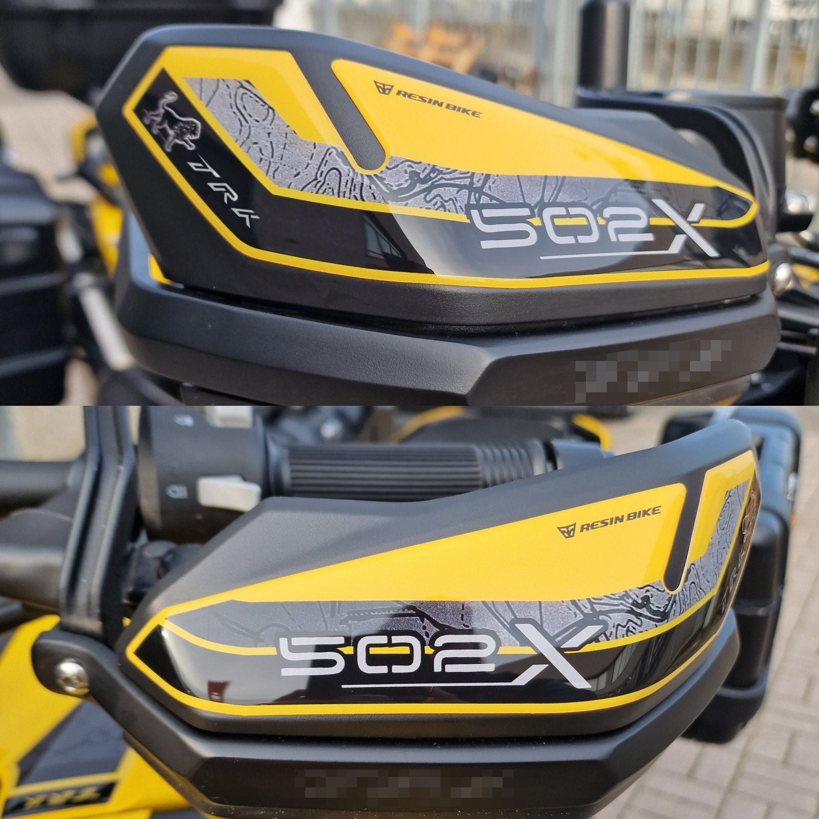 Resin Bike 3D Motorcycle Stickers - Handguards | Benelli TRK 502 X 2021>2026 - Pyramid Motorcycle Accessories