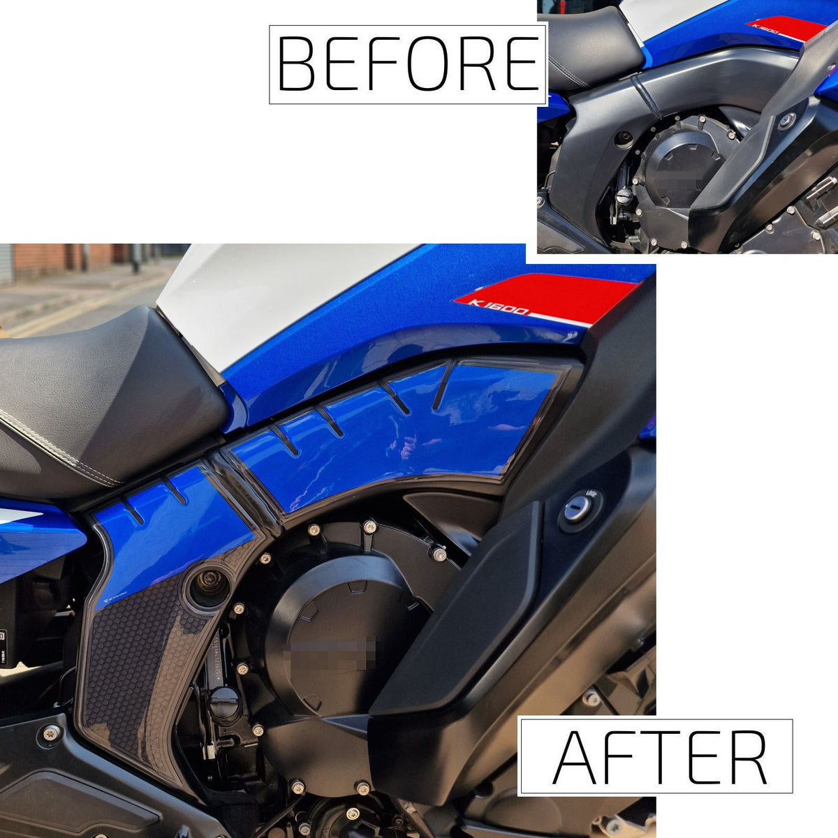 Resin Bike Motorcycle Stickers 3D Compatible with Sport Side Frame | BMW K 1600 GT 2022>2026