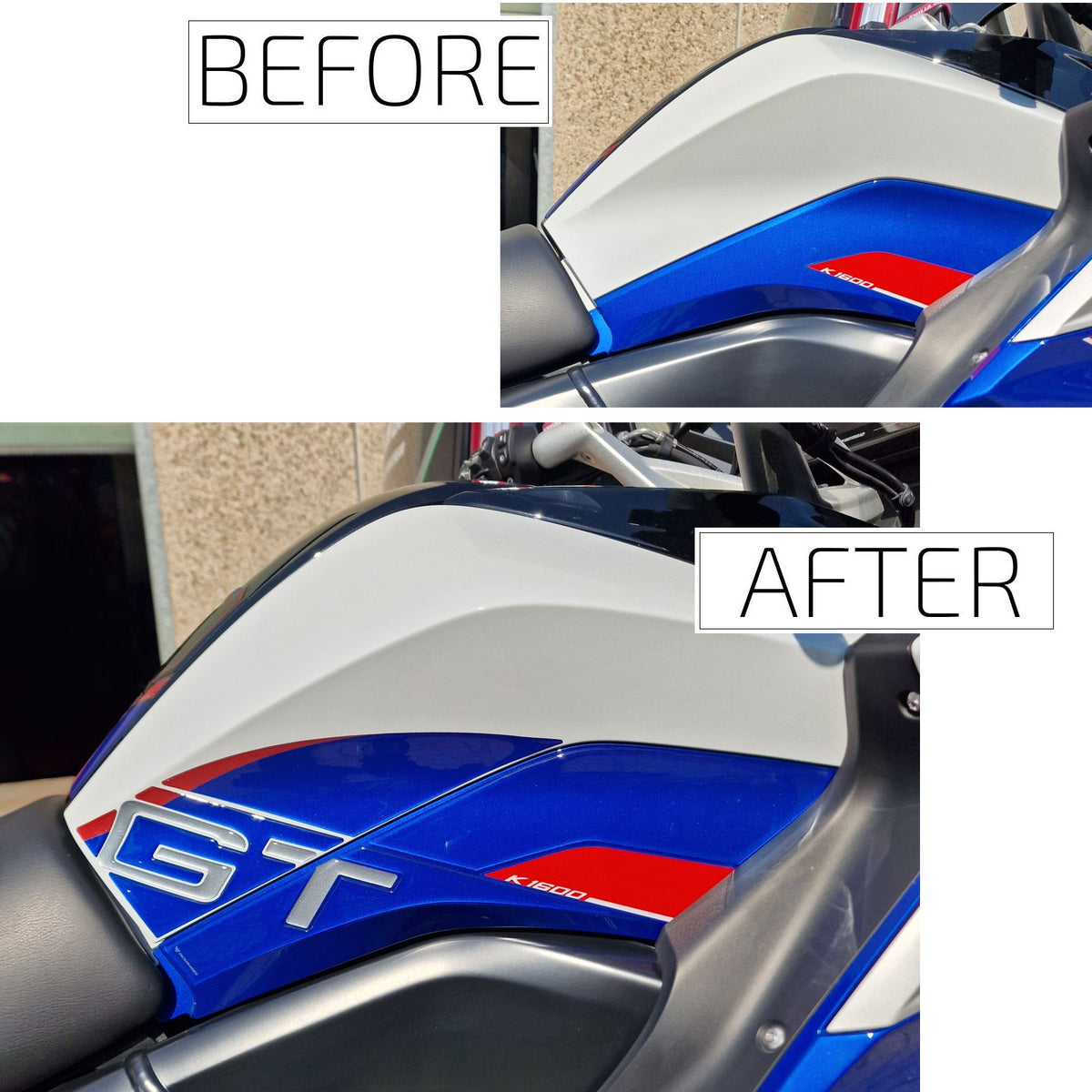 Resin Bike Motorcycle Stickers 3D Compatible with Sport Tank Side | BMW K 1600 GT 2022>2026