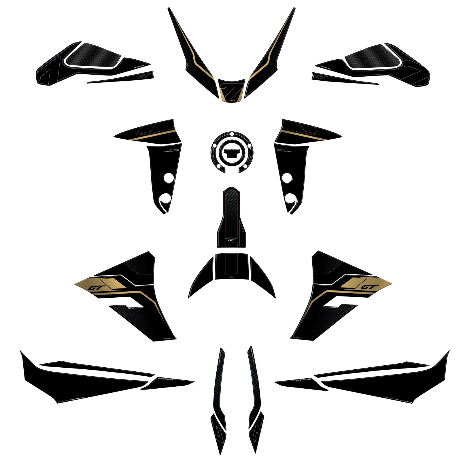 Resin Bike Kit Tank Full Stickers 3D Compatible | Yamaha Tracer 7 Gt 2025>2026 RB-1000815700002
