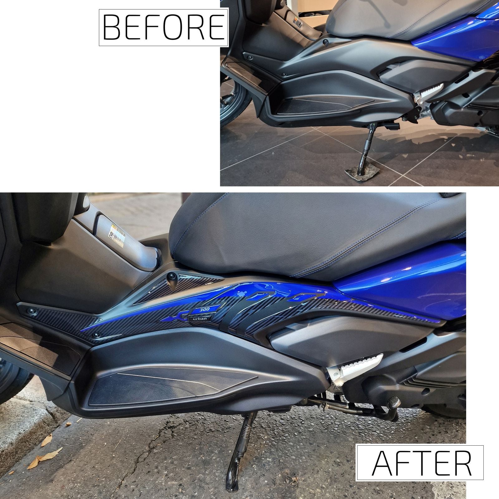 Resin Bike 3D Stickers Compatible with Boomerang Fairing | Yamaha Xmax 300/125 2021>2026 RB-1000816100009