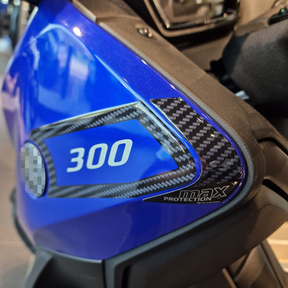 Resin Bike 3D Stickers Compatible Side Edge Protectors | Yamaha Xmax 300/125 2021>2026