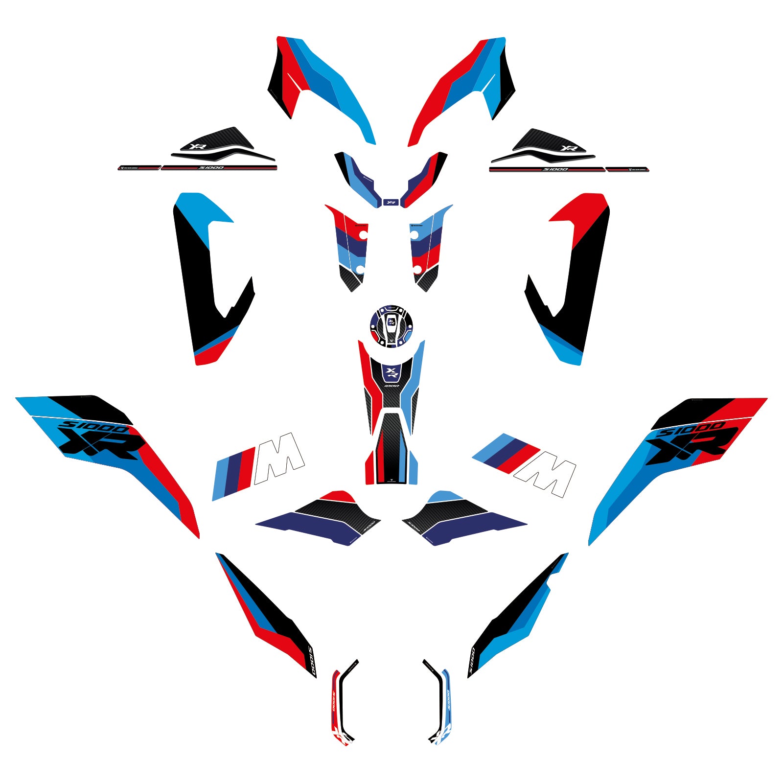 Resin Bike Full 3D + Crystal Motorcycle Sticker Kit Compatible | BMW S 1000 XR 2024>2026