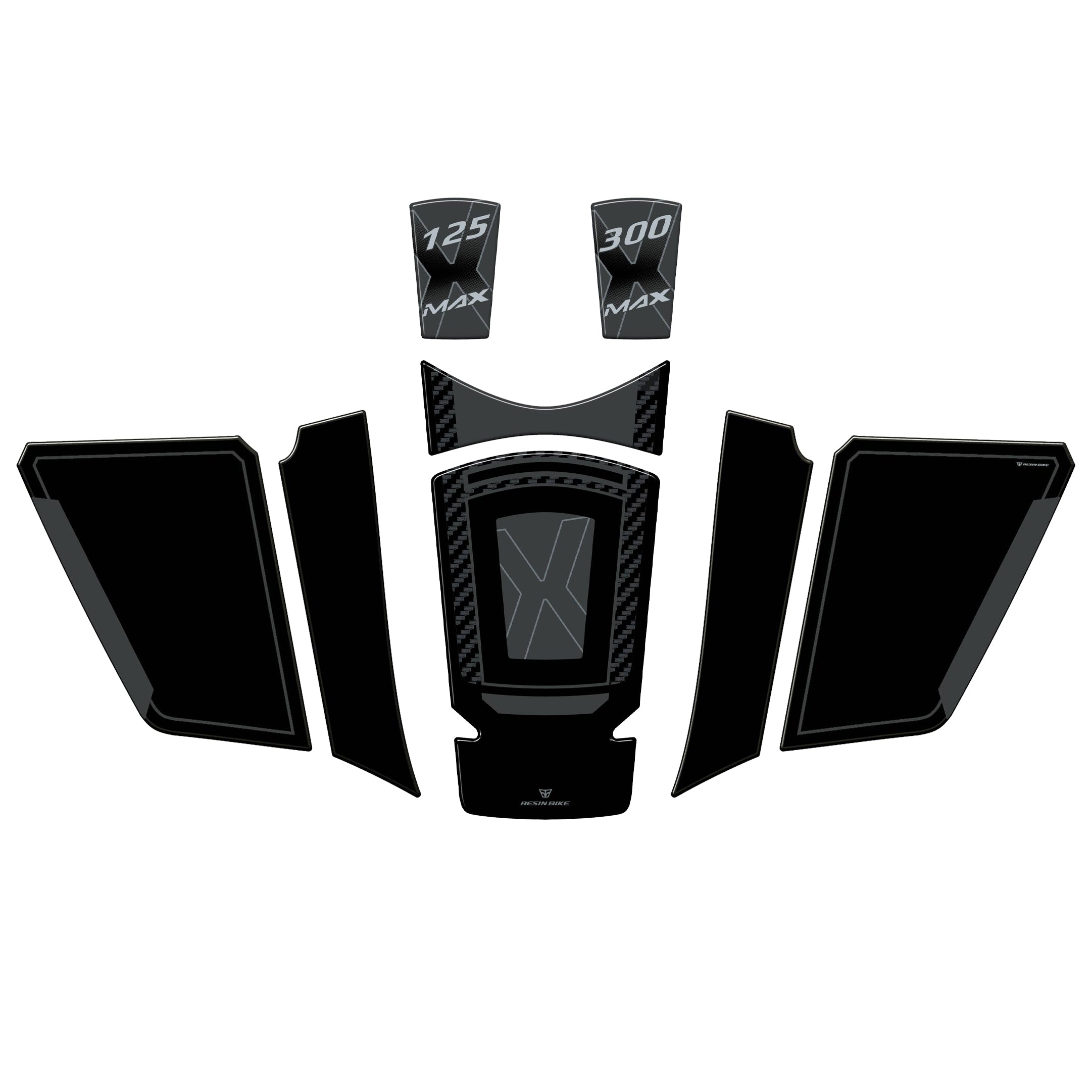 Resin Bike Kit Motorcycle Stickers 3D Compatible Tank Cover | Yamaha Xmax 300/125 2021>2026