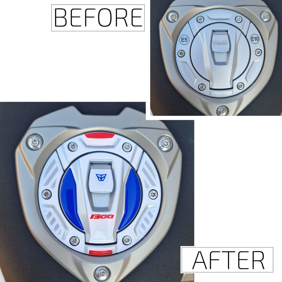 Resin Bike Motorcycle Stickers 3D Compatible with Tank Cap | BMW R 1300 R/RS 2025>2026