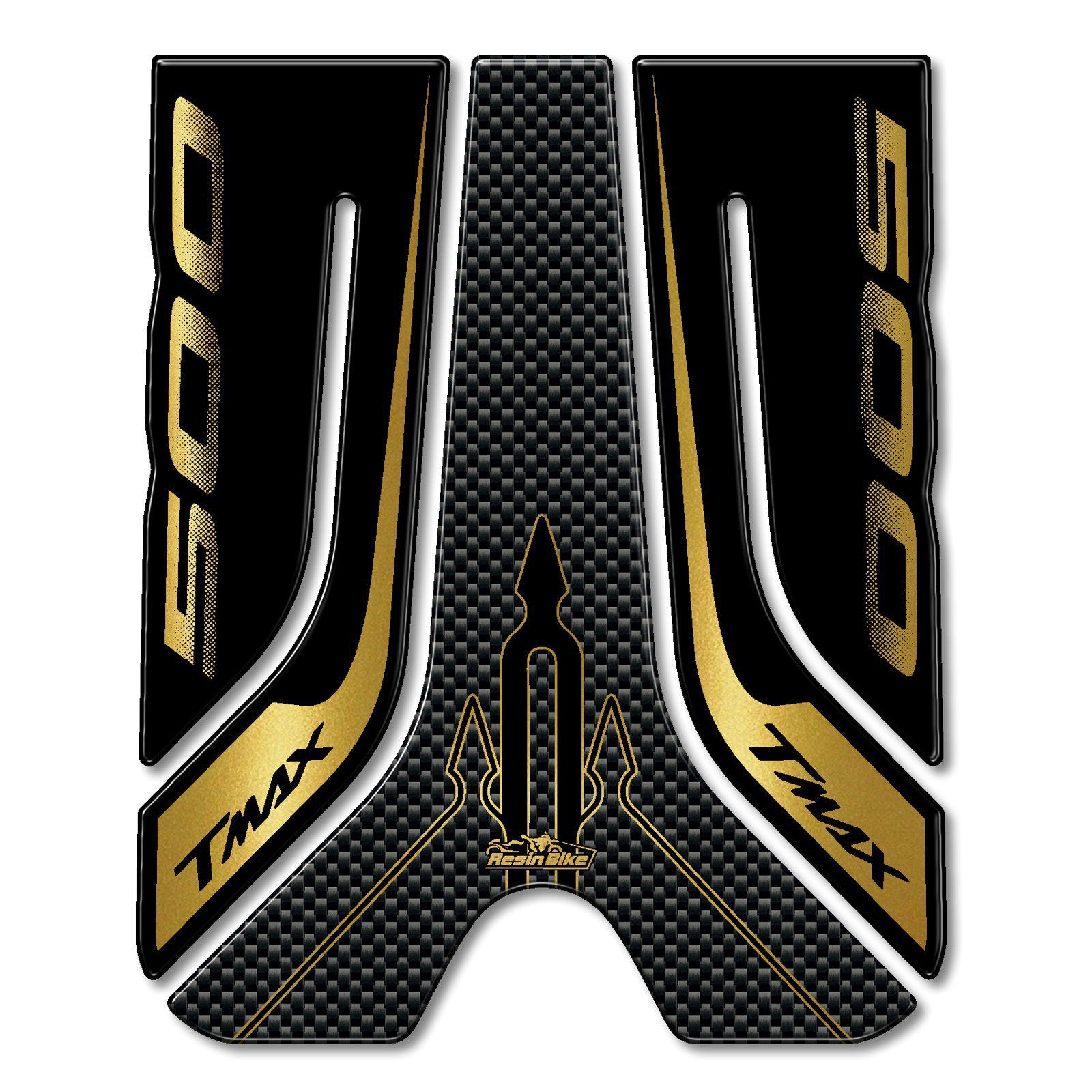 Resin Bike 3D Motorcycle Stickers - Footboard | Yamaha TMAX 500 2001>2007 RB-B5S83151 - Pyramid Motorcycle Accessories