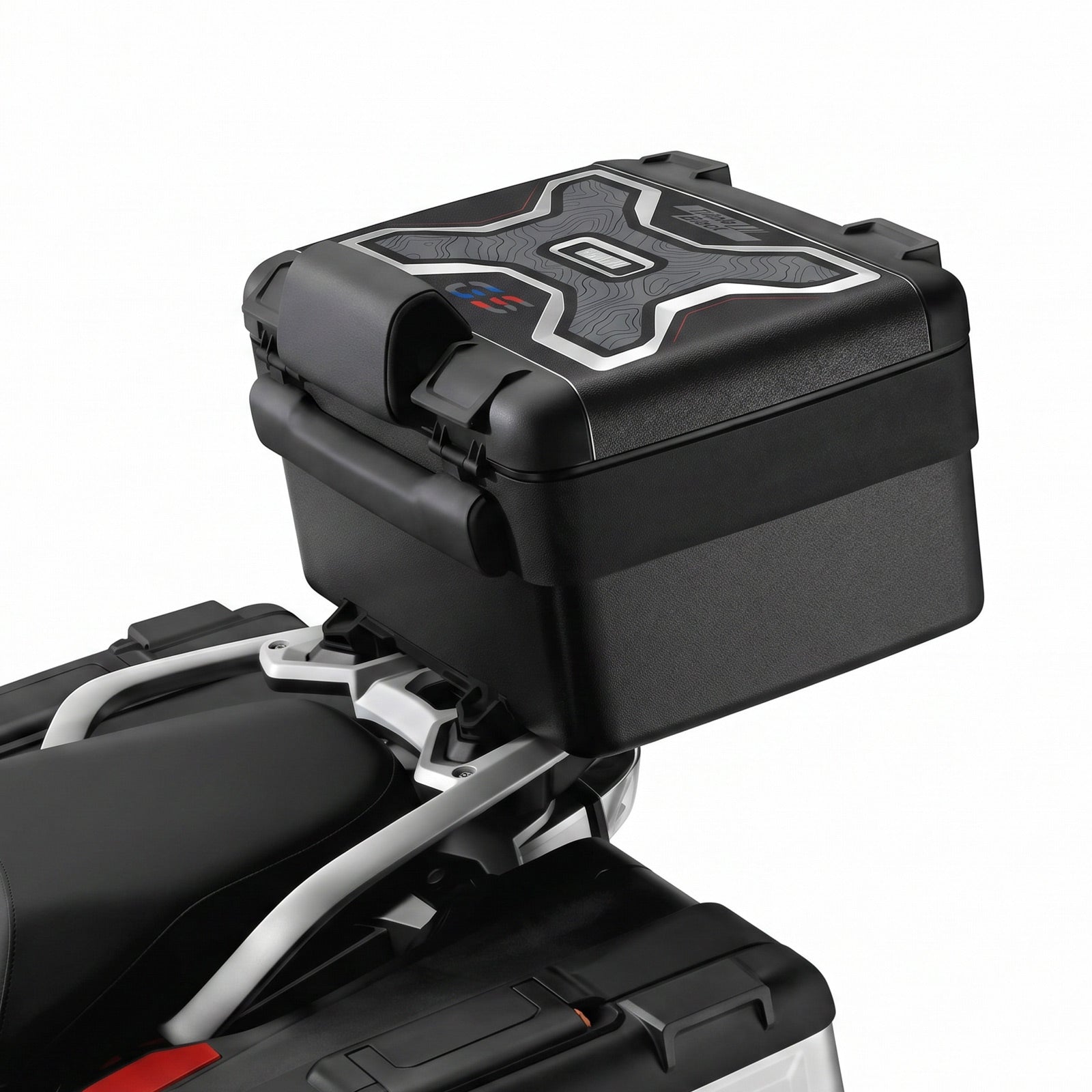 Resin Bike Rough Crystal Stickers Compatible with Triple Black Vario Cases and Top Case | BMW R 1250 GS 2021>2024