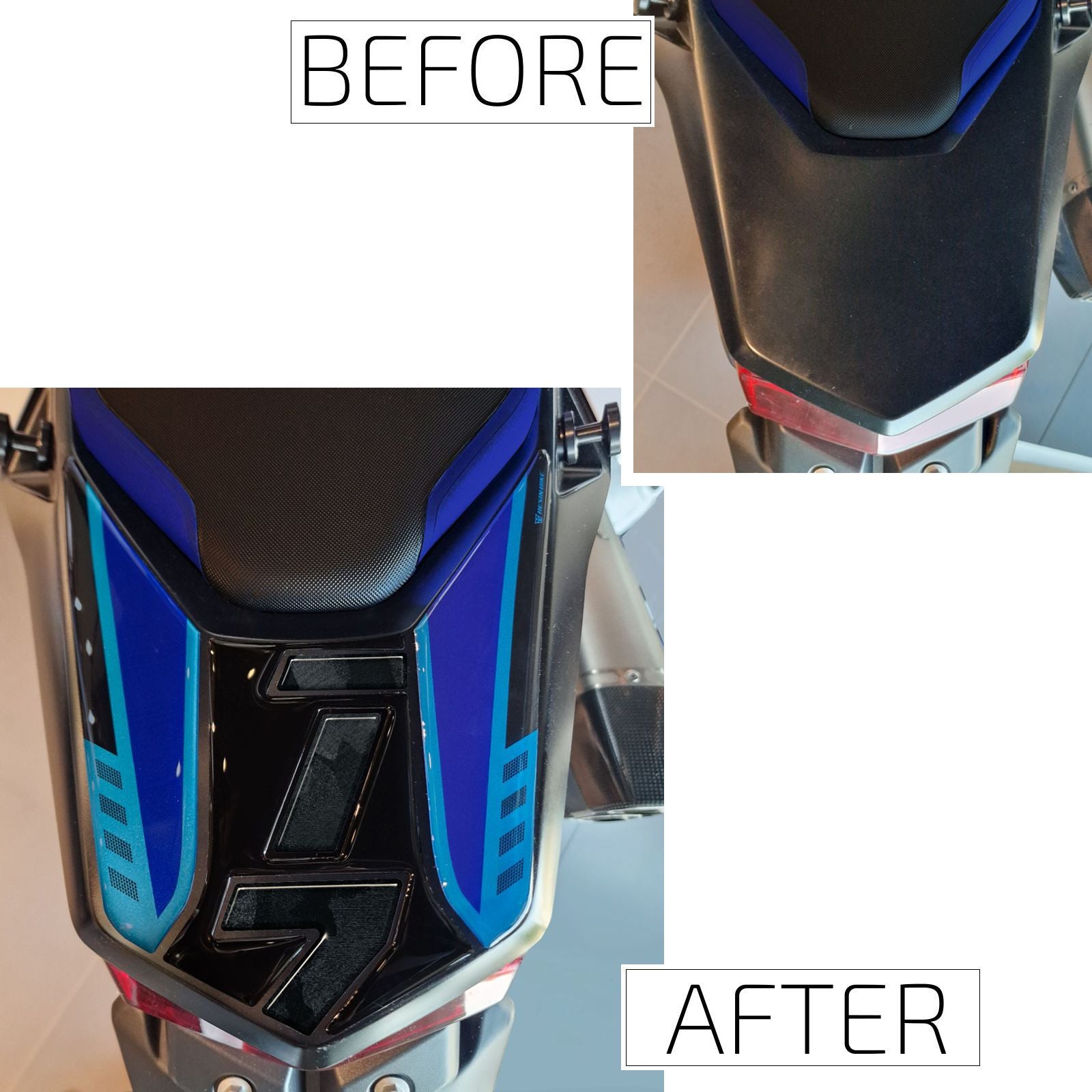 Resin Bike Motorcycle Stickers 3D Compatible Tail Section | Yamaha Tenere 700 2025>2026