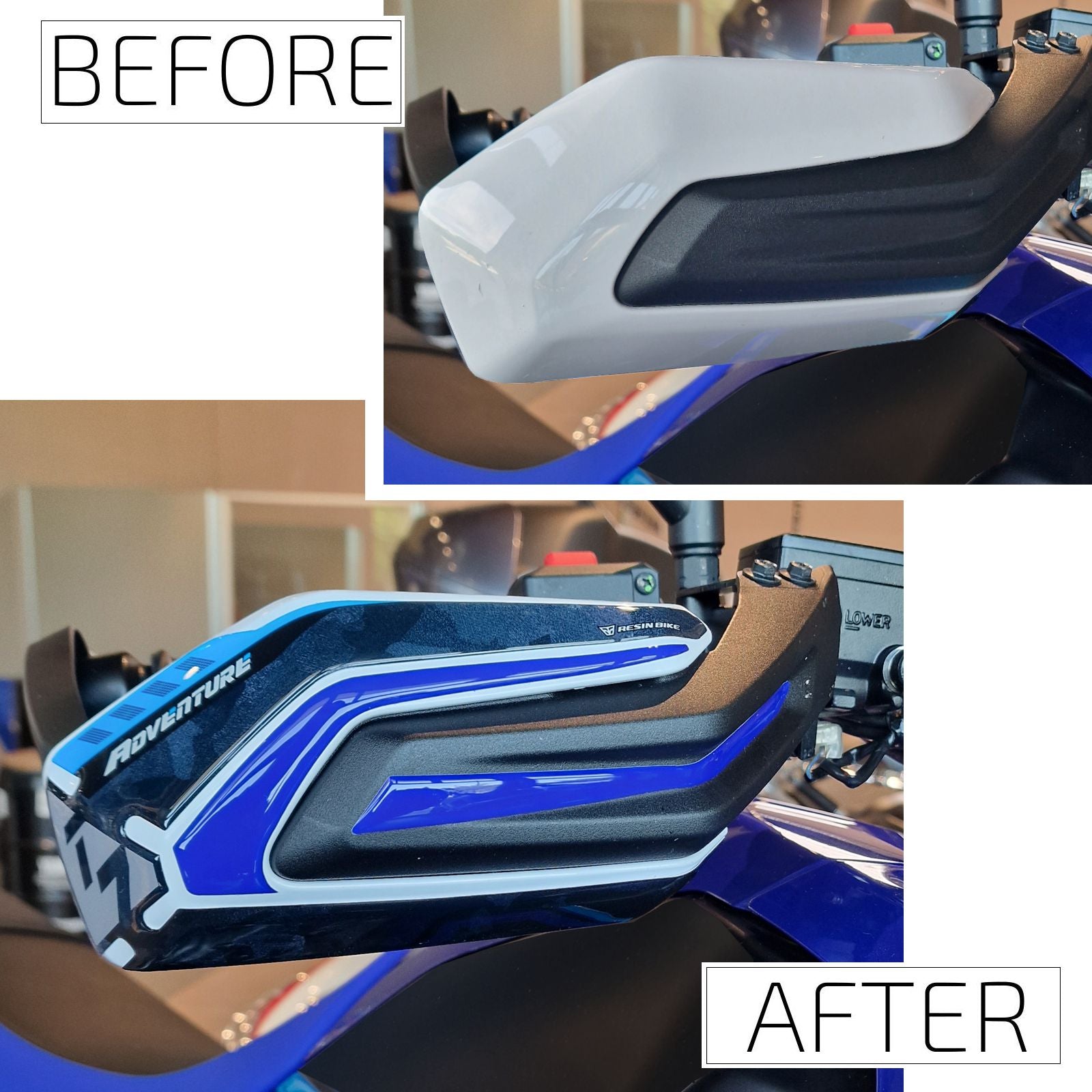 Resin Bike Motorcycle Stickers 3D Compatible Handguards | Yamaha Tenere 700 2025>2026