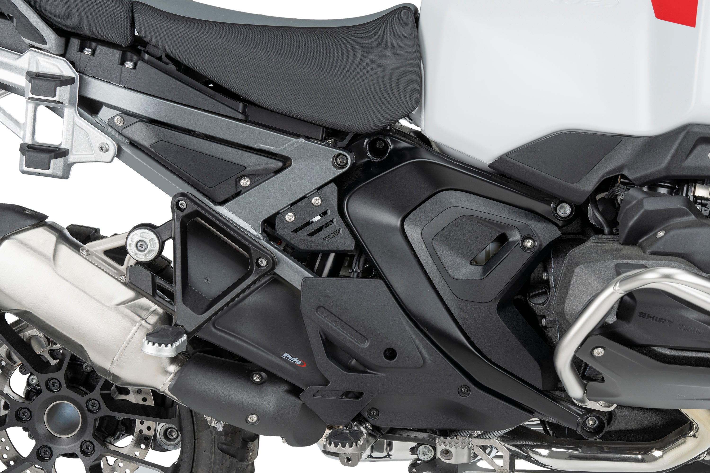 Puig Rear Lower Wind Deflectors | Matte Black | BMW R1300GS Adventure 2024>Current - Pyramid Motorcycle Accessories