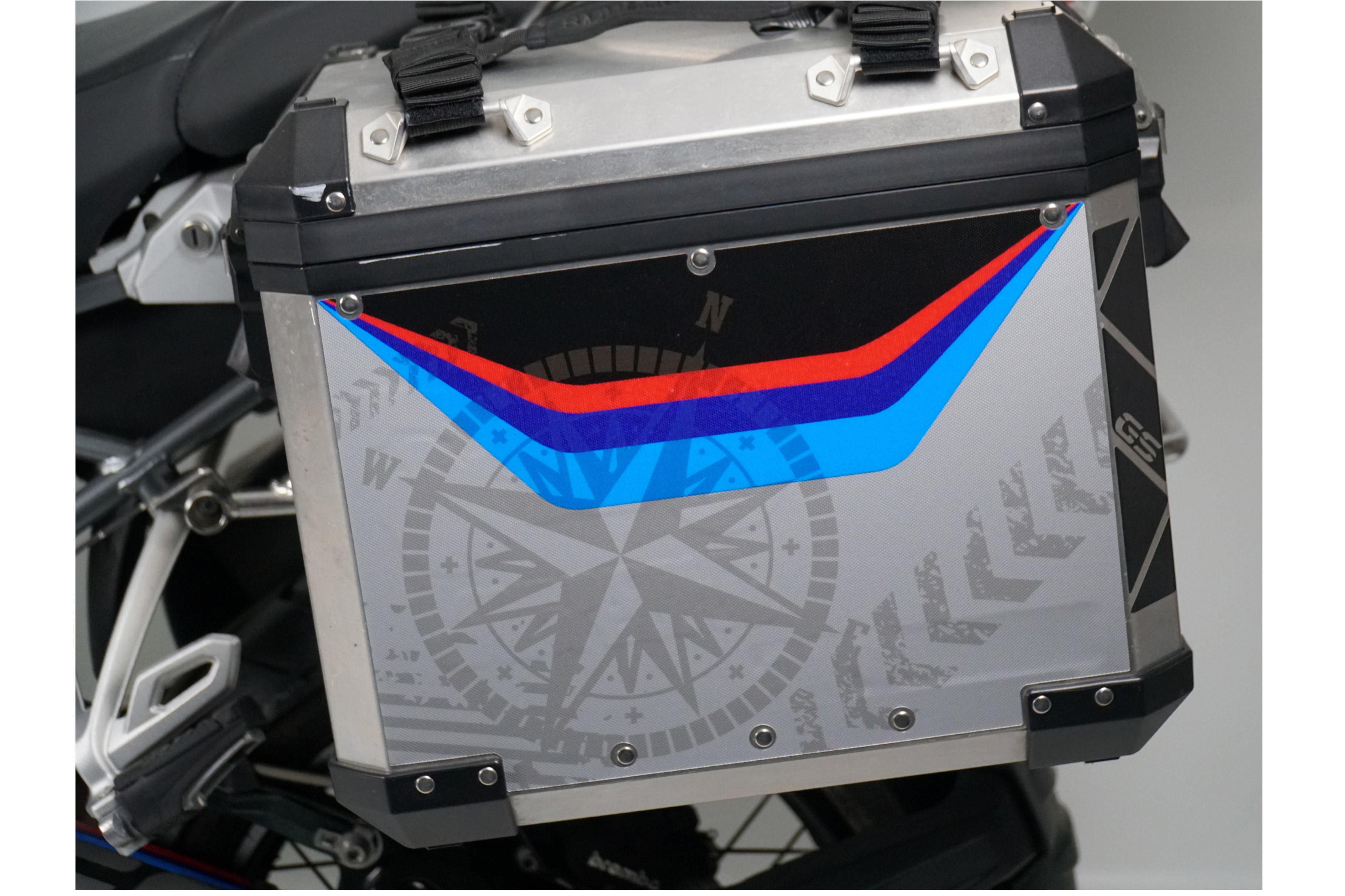 Puig Adhesives Kit for BMW Adventure Pannier (One Pannier Only) - Navigator Print - Pyramid Motorcycle Accessories