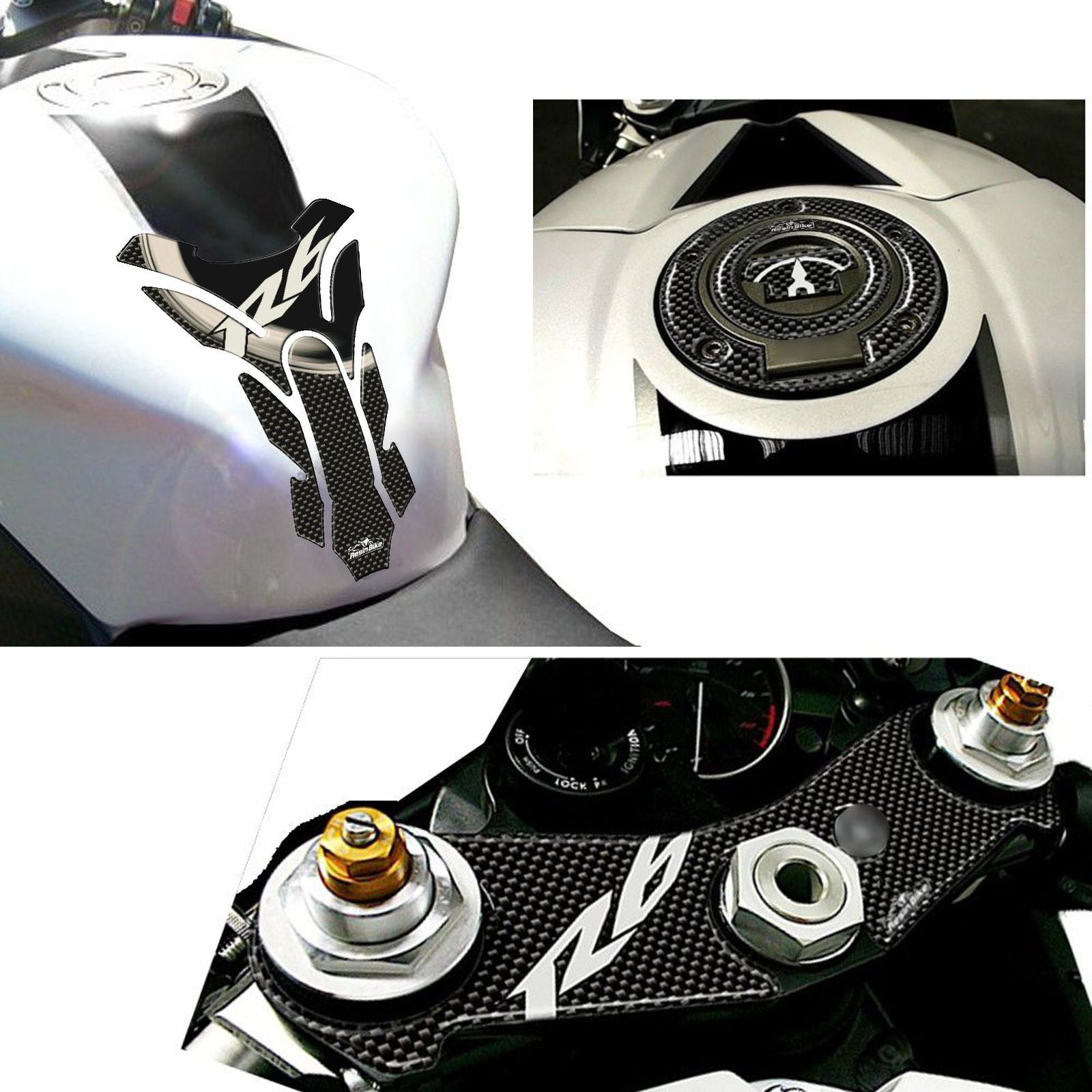 Resin Bike 3D Motorcycle Stickers - Tank Pad | Yamaha YZF-R6 RB-B1814G09 - Pyramid Motorcycle Accessories