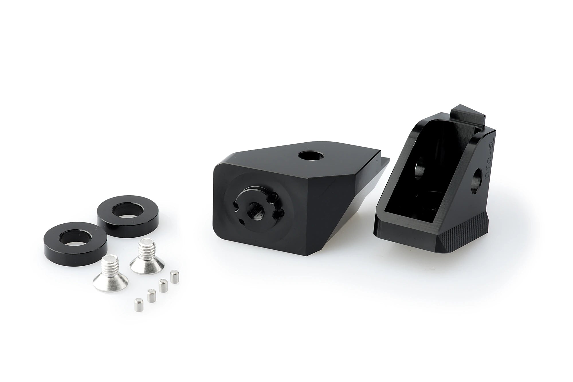 Puig Adjustable Rider Footpeg Adaptor | Black | Fits Various BMW Models - Pyramid Motorcycle Accessories