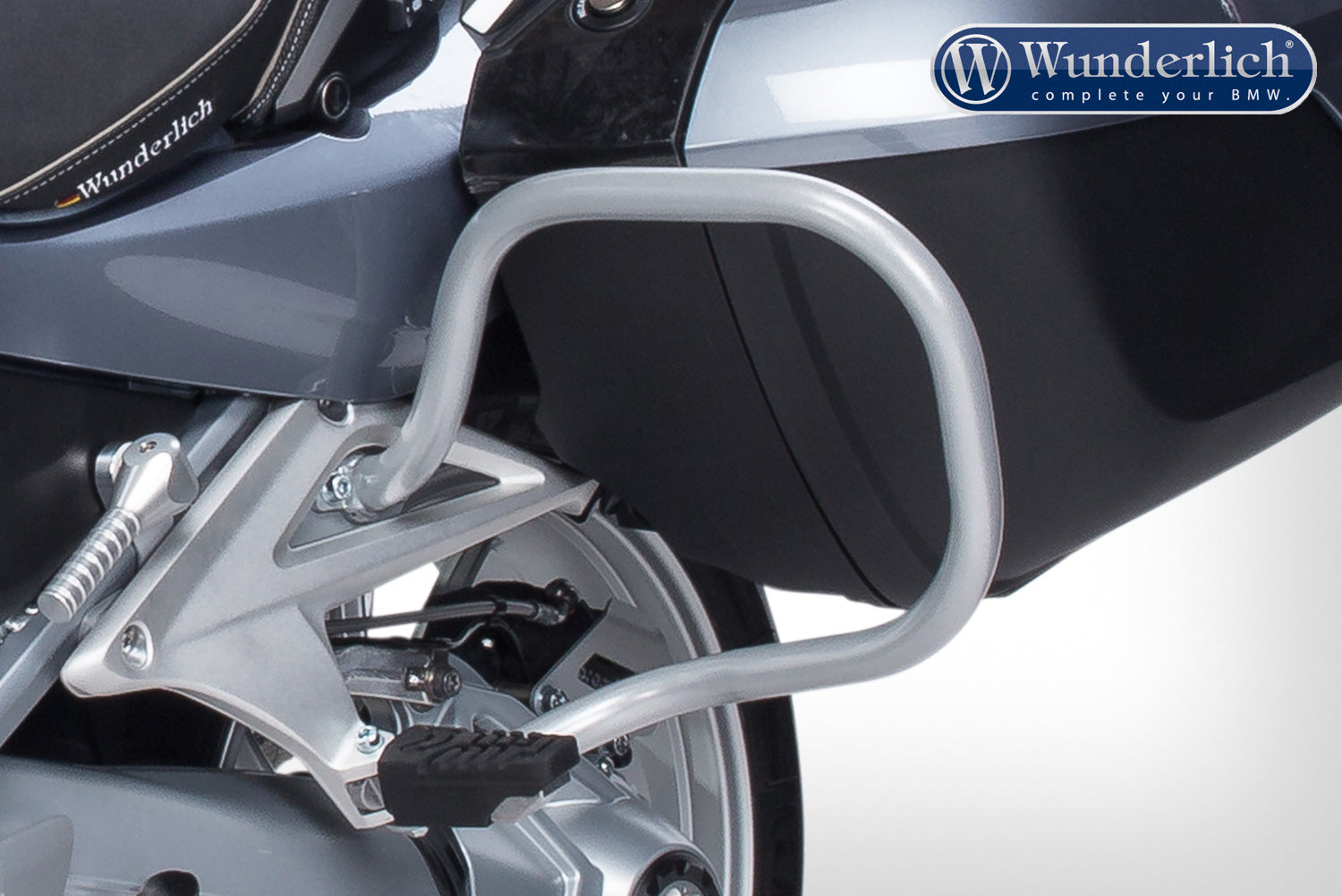 Wunderlich Case Protection Bar | Silver | BMW R 1250 RT 2019>2025 - Pyramid Motorcycle Accessories