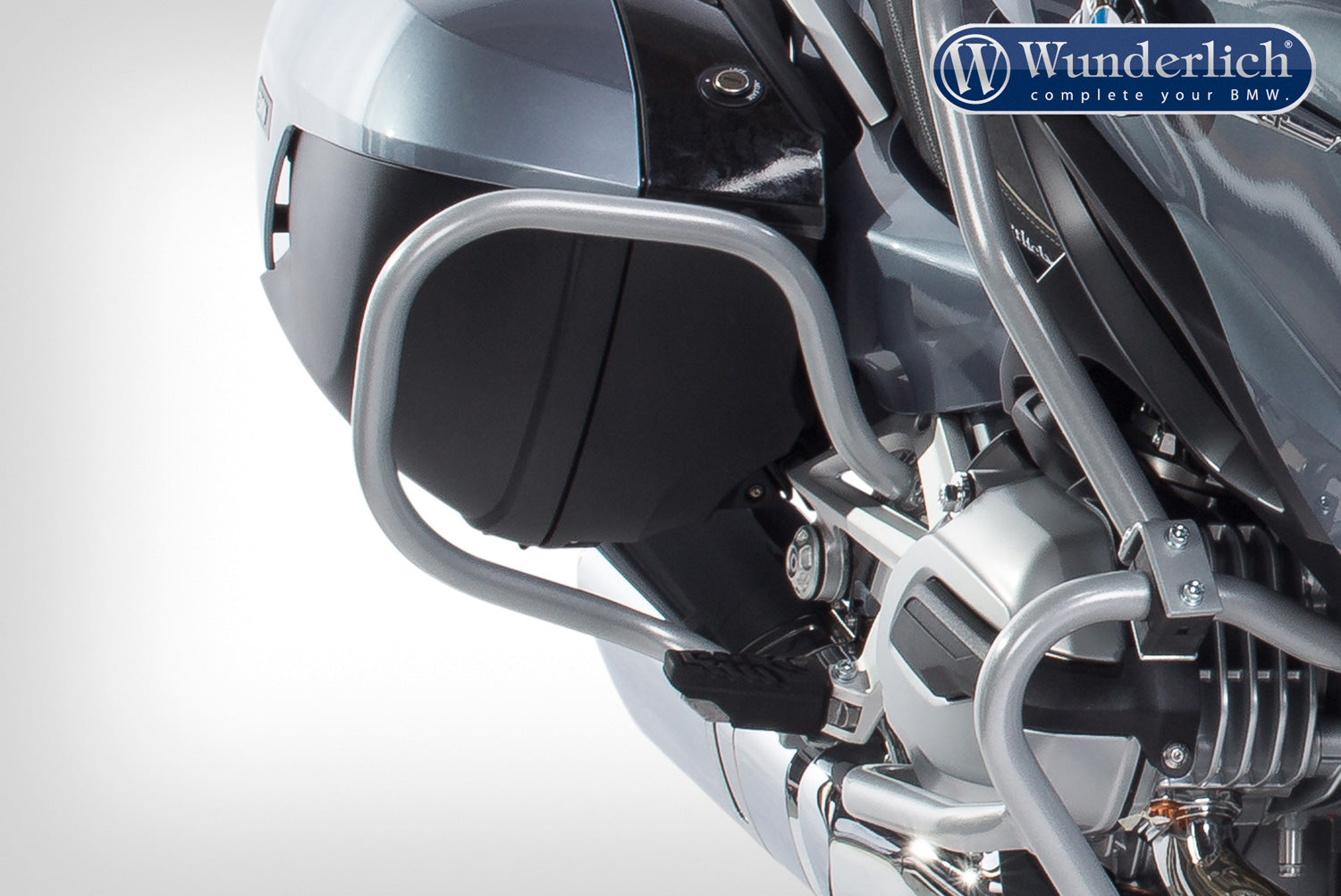 Wunderlich Case Protection Bar | Silver | BMW R 1250 RT 2019>2025 - Pyramid Motorcycle Accessories
