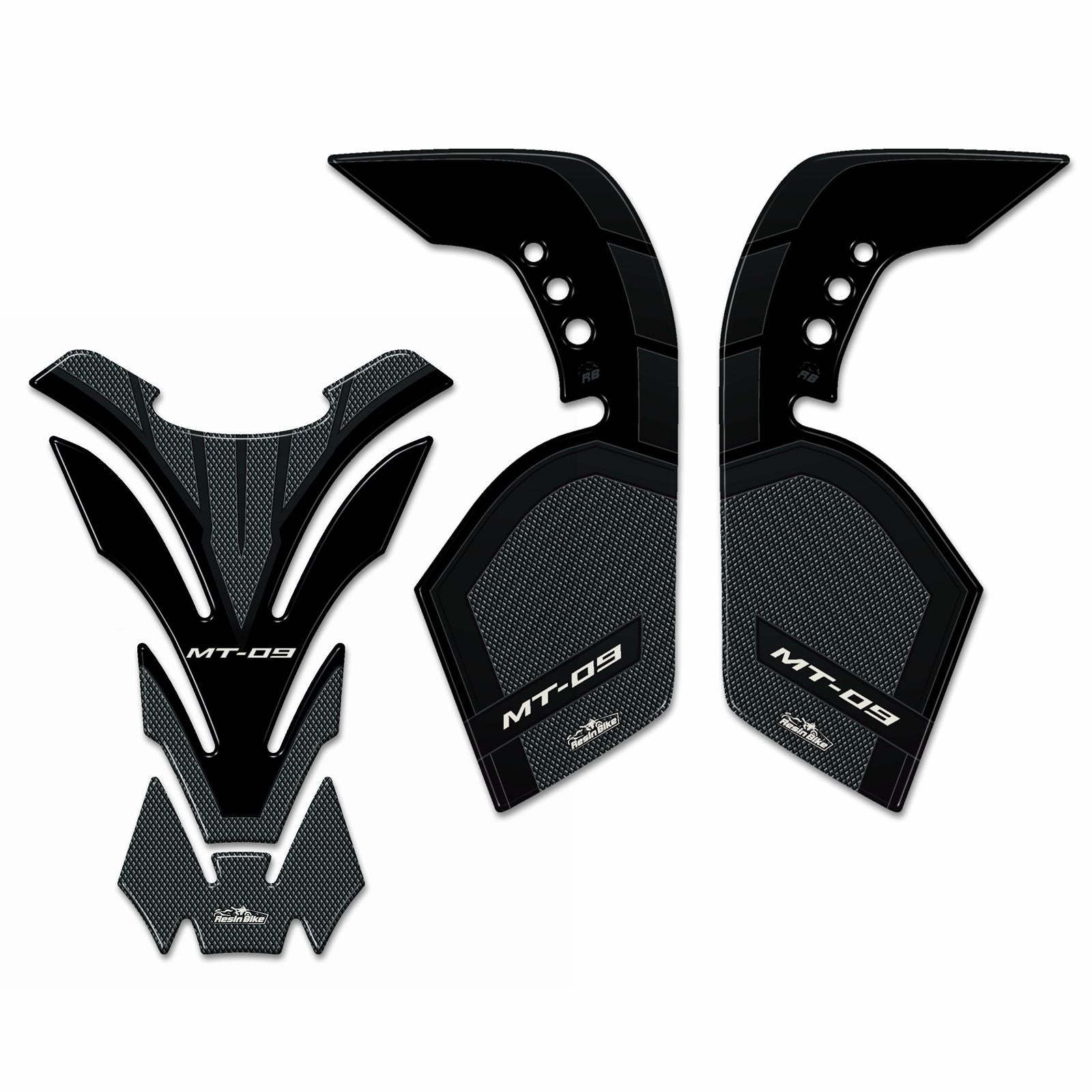 Resin Bike 3D Motorcycle Stickers - Basic Kit | Yamaha MT-09 2017>2020 - Pyramid Motorcycle Accessories