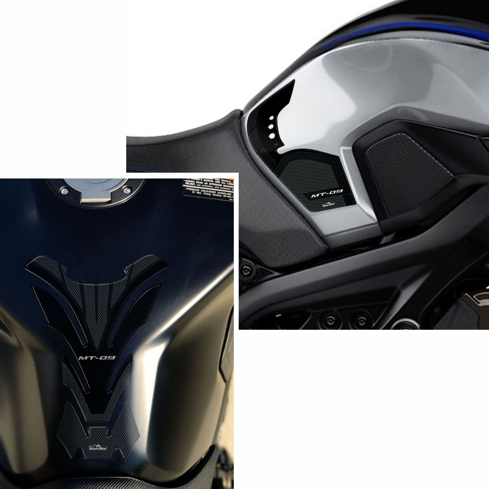 Resin Bike 3D Motorcycle Stickers - Basic Kit | Yamaha MT-09 2017>2020 - Pyramid Motorcycle Accessories