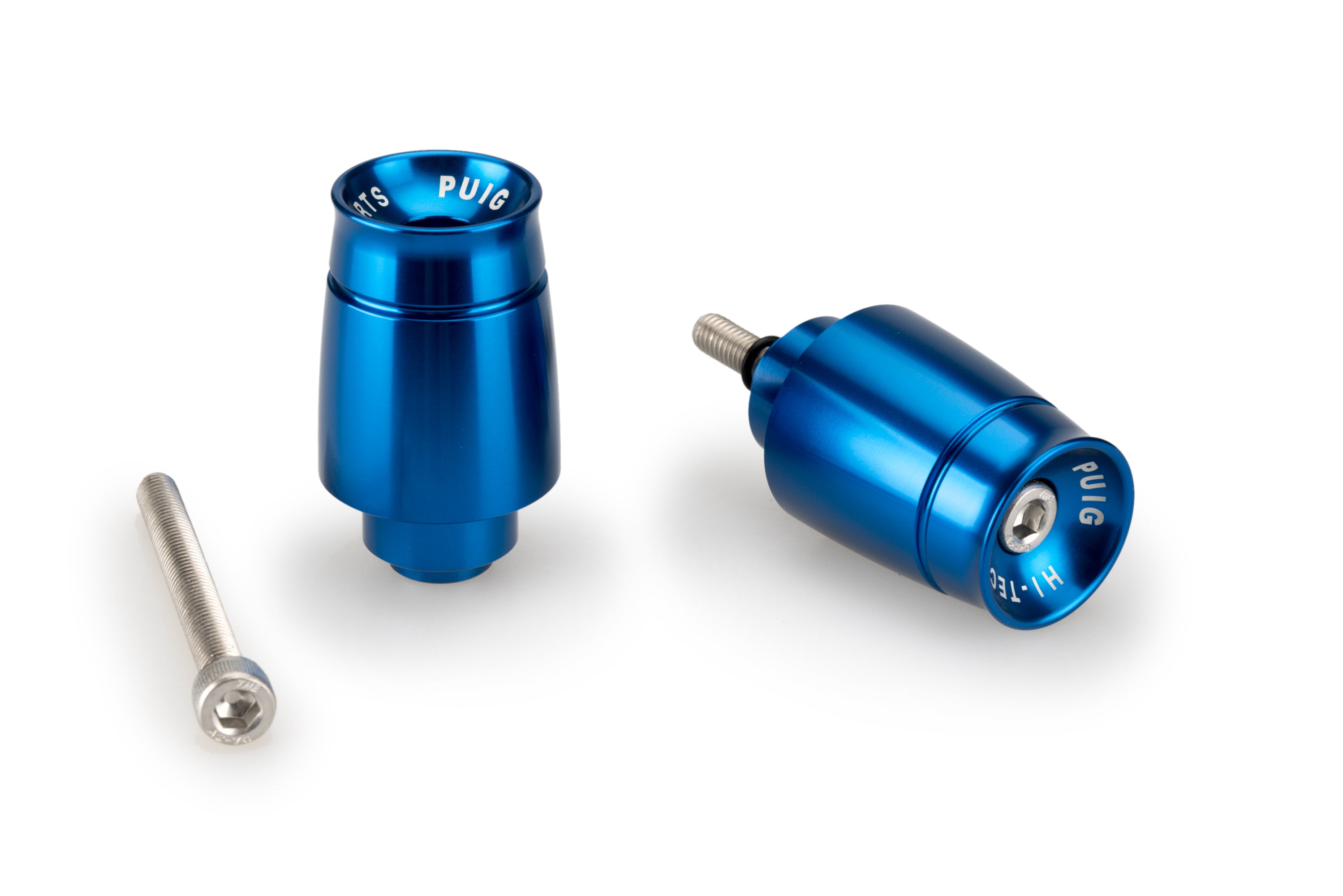 Puig Sport Bar Ends | Blue | Fits Various Honda Models - Pyramid Motorcycle Accessories