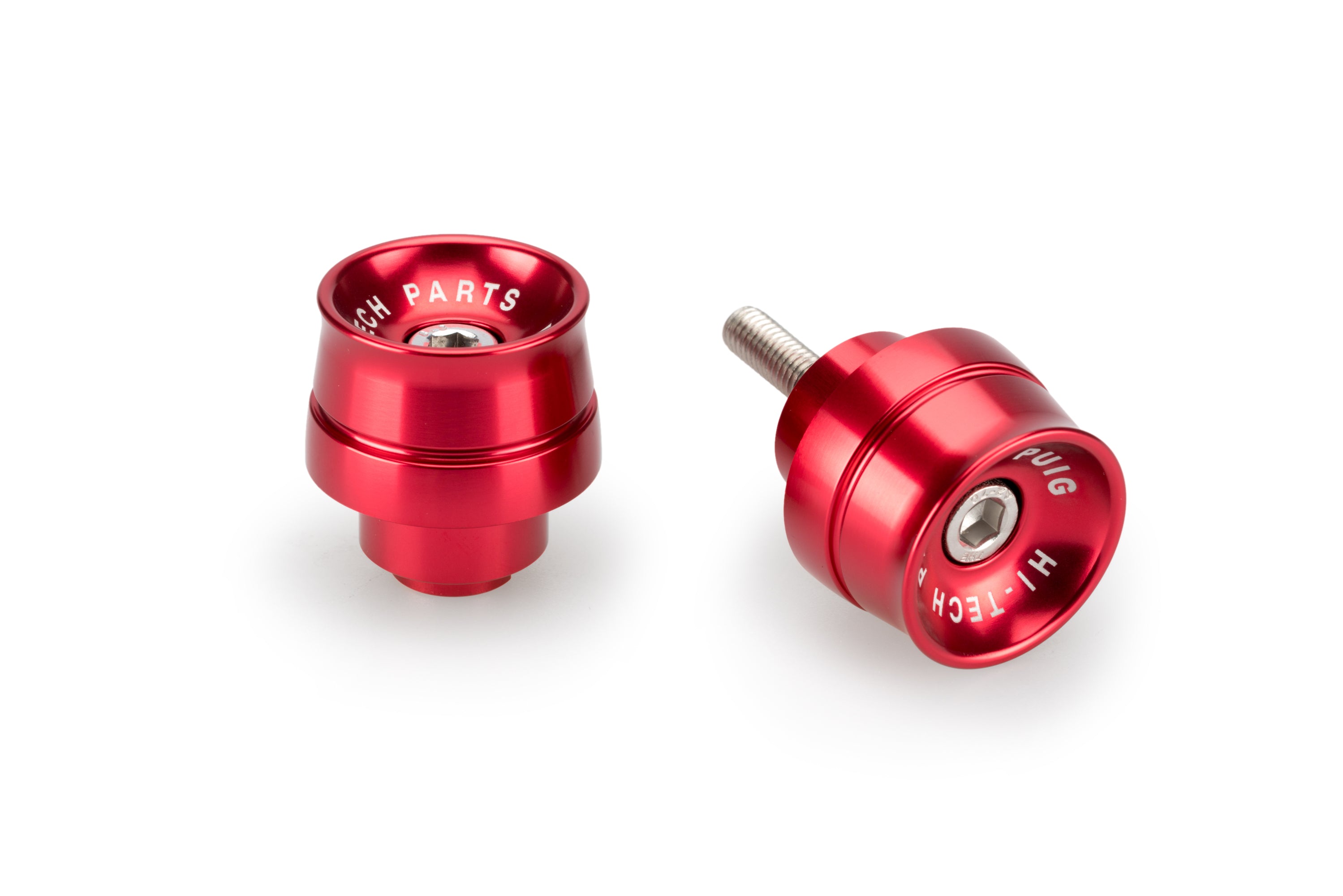 Puig Speed Bar Ends | Red | Fits Various Honda Models - Pyramid Motorcycle Accessories