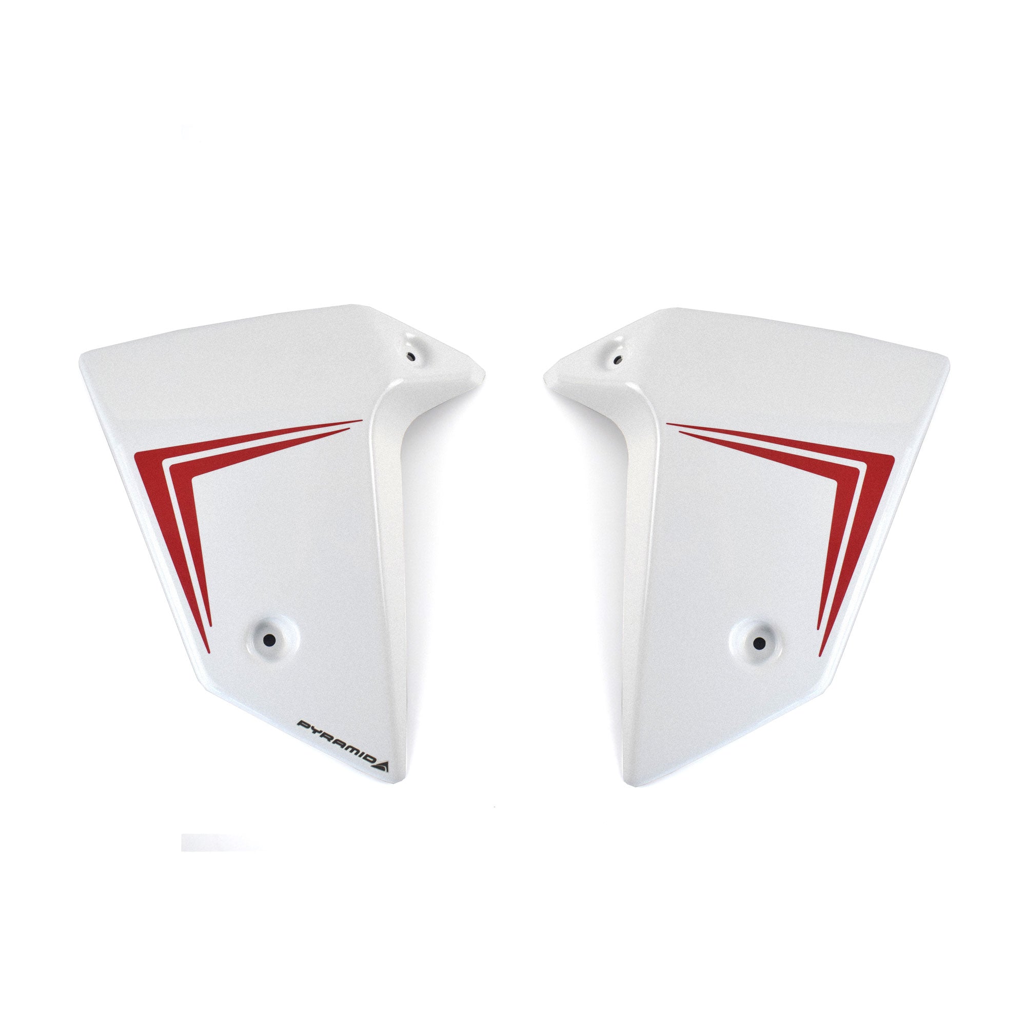 Pyramid Radiator Cheeks | Mattte Pearl Glare White | Honda CB750 Hornet 2025>Current - Pyramid Motorcycle Accessories