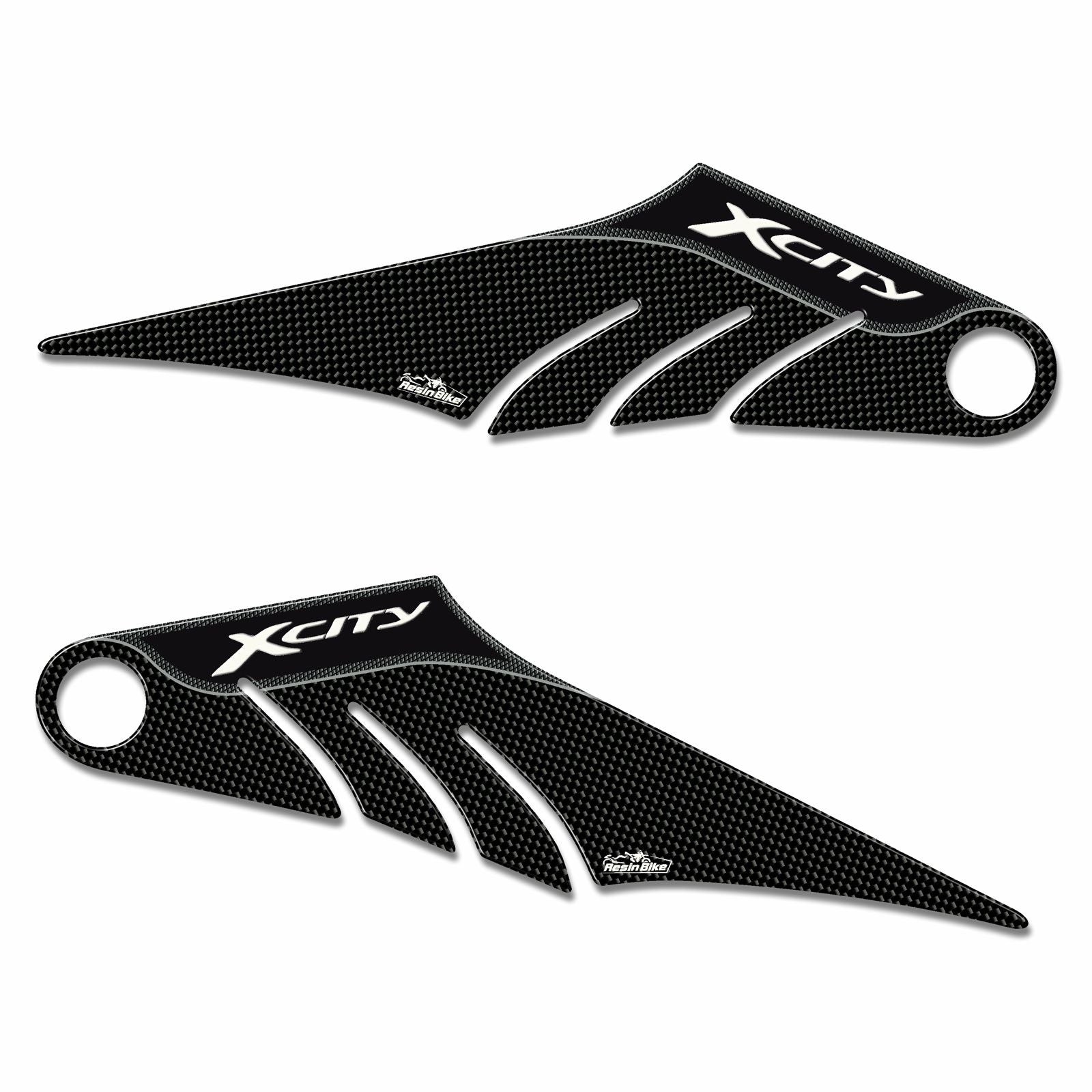Resin Bike 3D Motorcycle Stickers - Footboard | Yamaha XCity - Pyramid Motorcycle Accessories