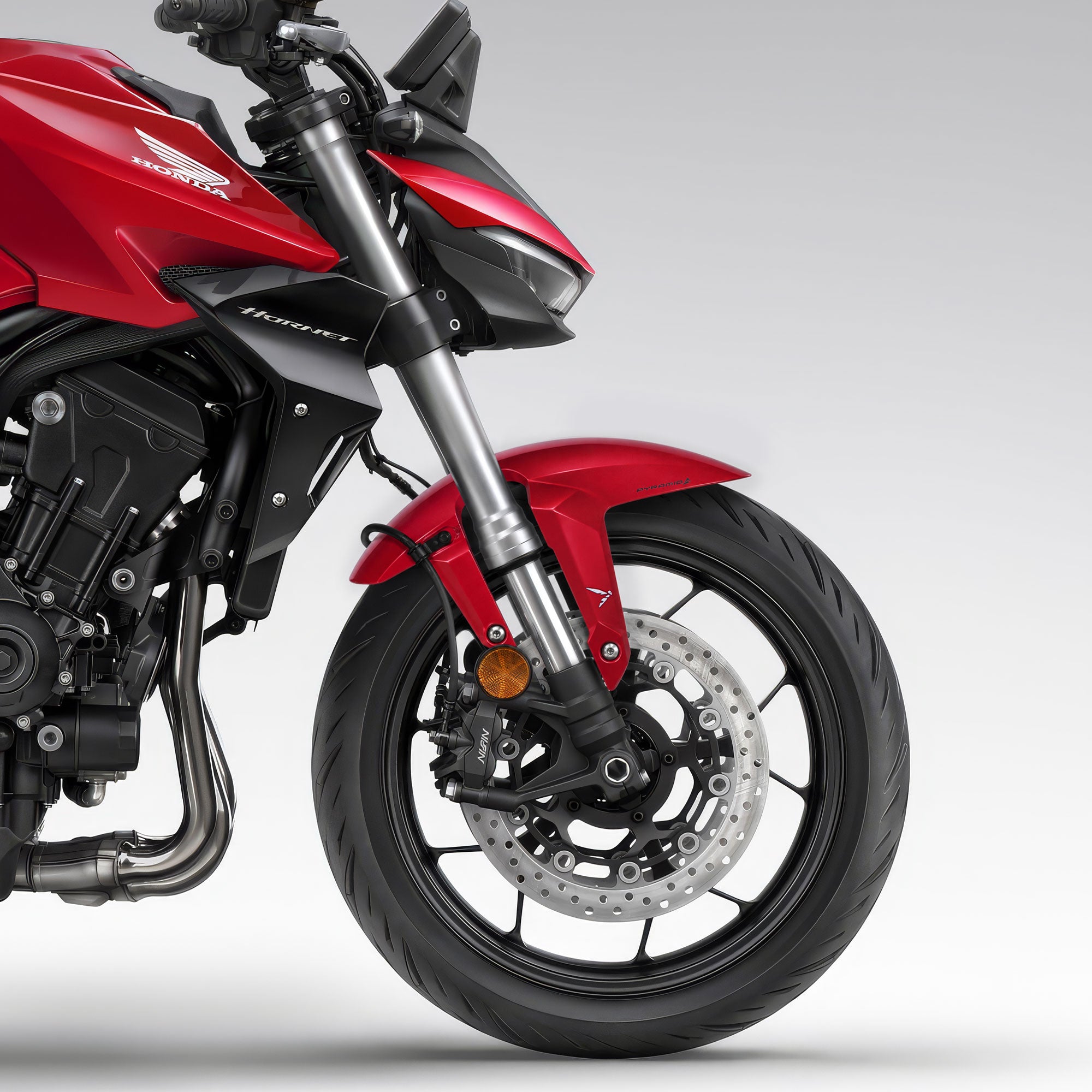 Pyramid Front Guard | Grand Prix Red | Honda CB1000 Hornet 2025>Current