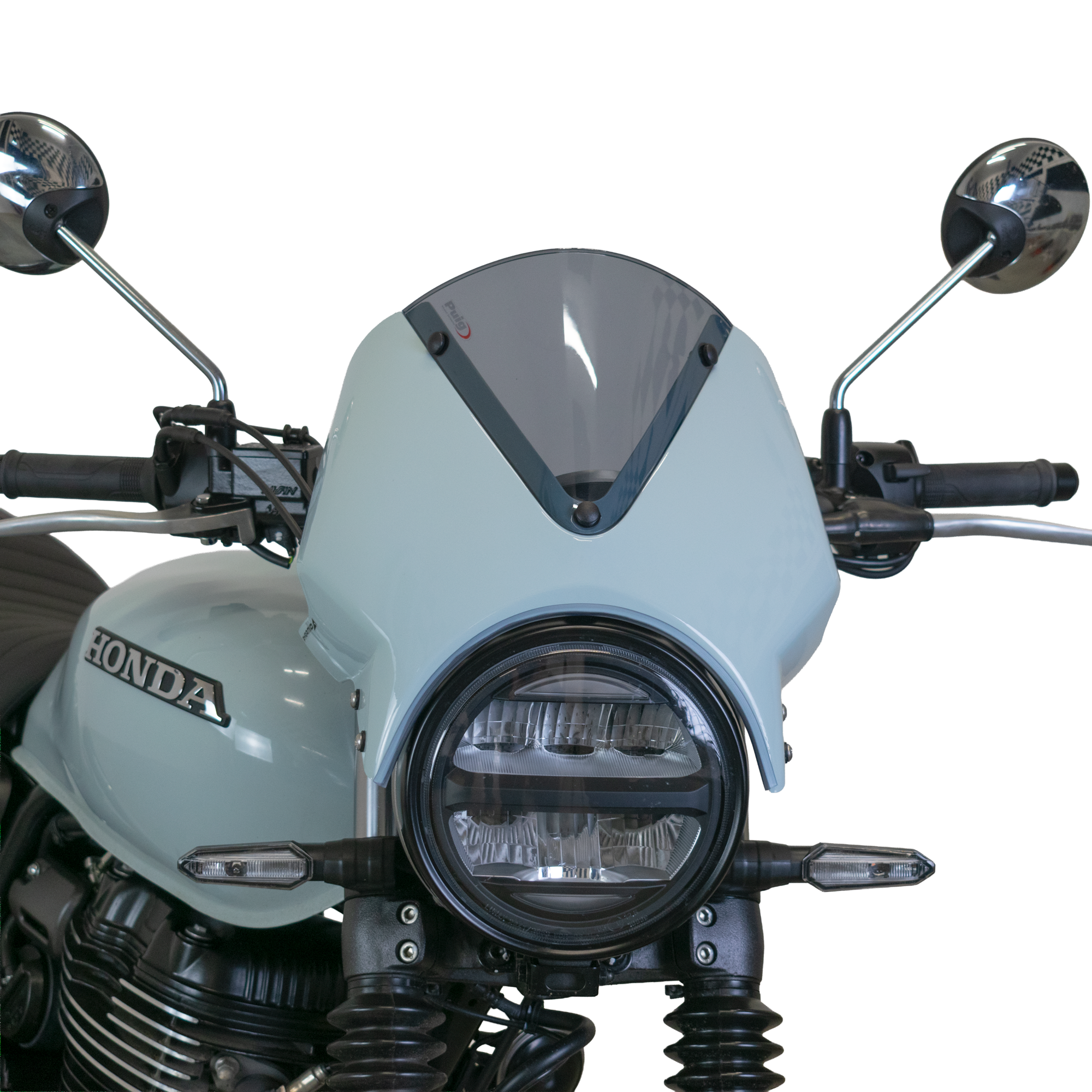 Pyramid Fly Screen | Puco Blue | Honda GB350S 2025>Current - Pyramid Motorcycle Accessories
