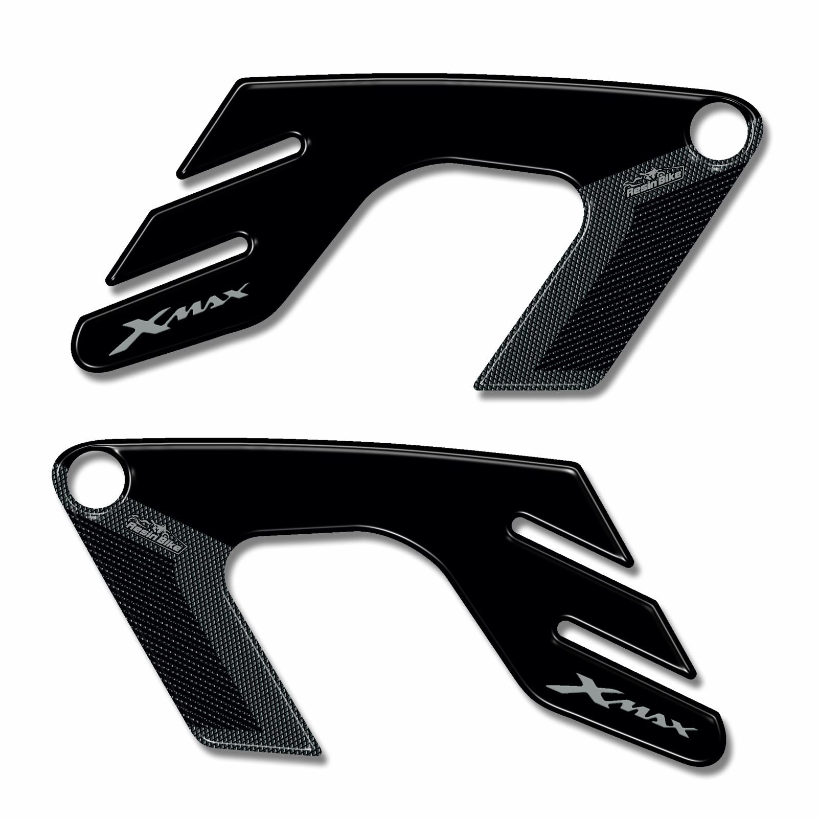 Resin Bike 3D Motorcycle Stickers - Heel Pads | Yamaha XMAX 2005>2009 RB-B3L60846 - Pyramid Motorcycle Accessories