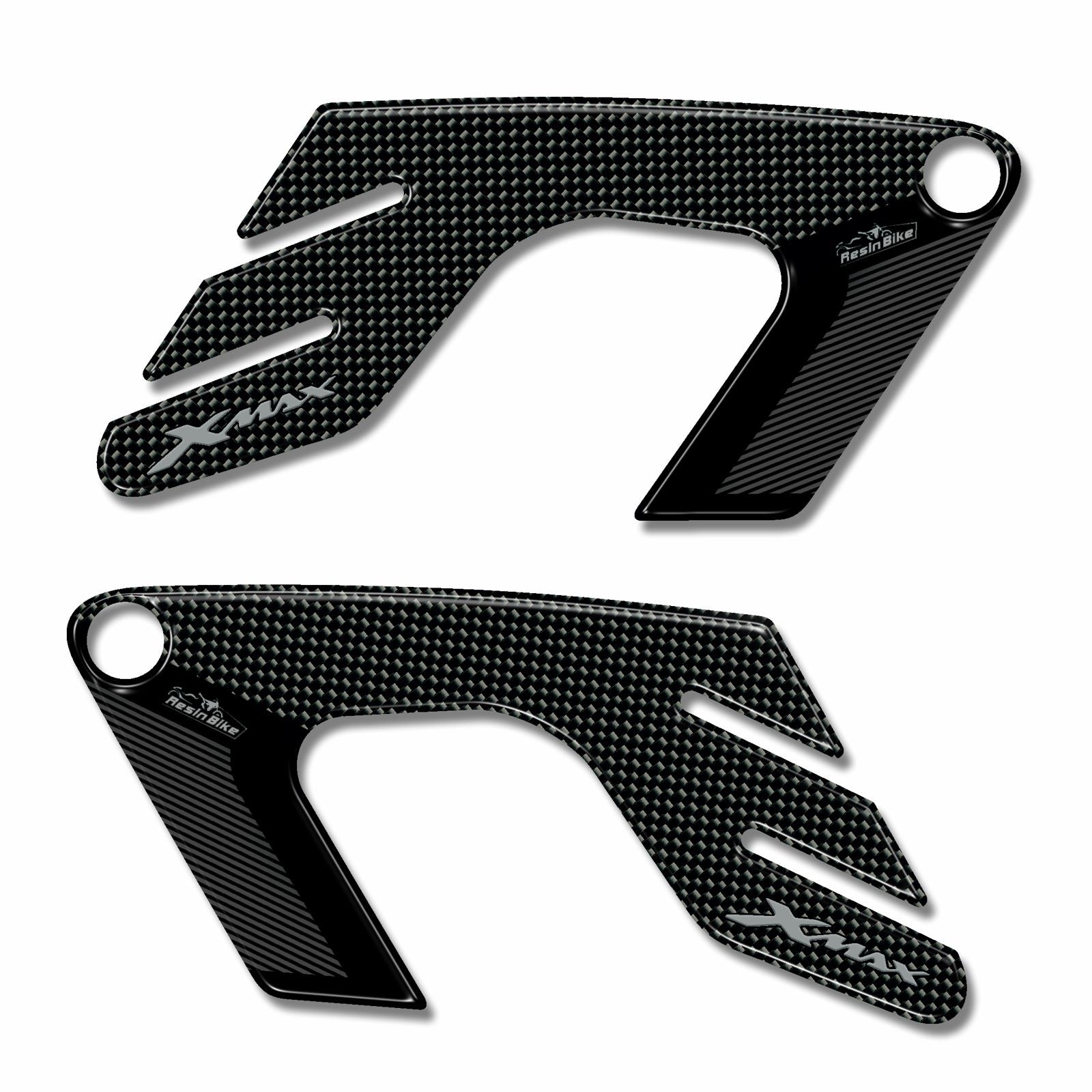 Resin Bike 3D Motorcycle Stickers - Heel Pads | Yamaha XMAX 2005>2009 RB-B3640N37 - Pyramid Motorcycle Accessories